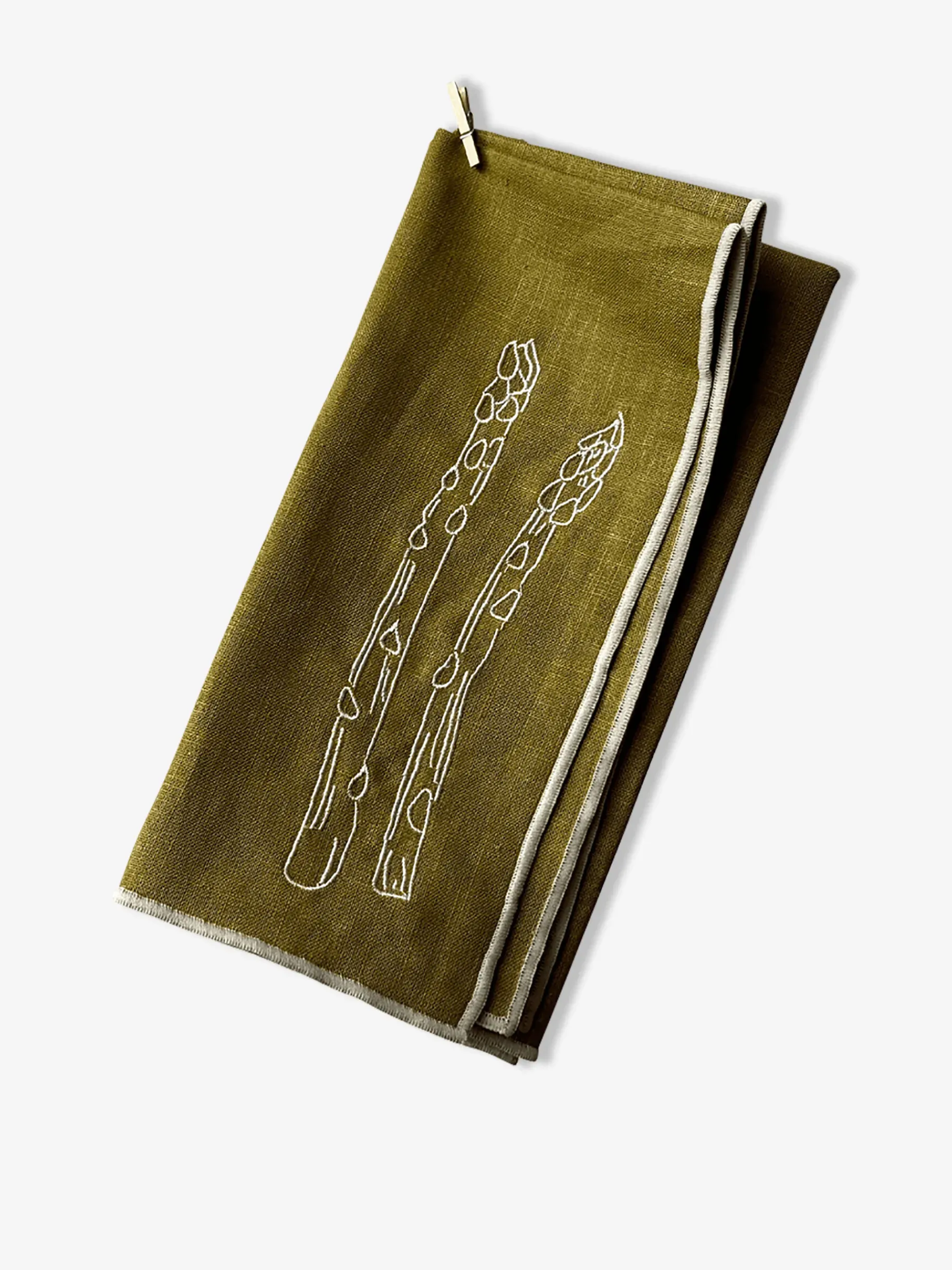 BENSIMON Linge De Maison<Lot de 2 srviettes asperges - the eclectic lifestyle KAKI