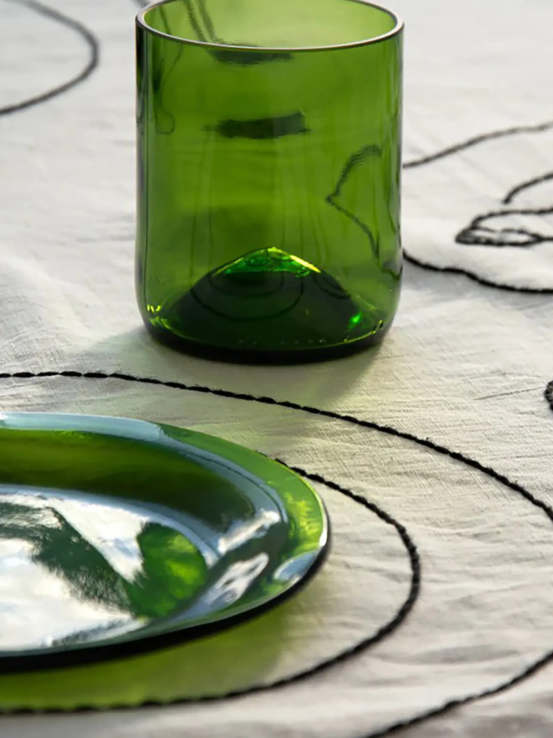 BENSIMON Verres & Carafes<Lot de 4 verres debattre 25cl - q de bouteilles VERT
