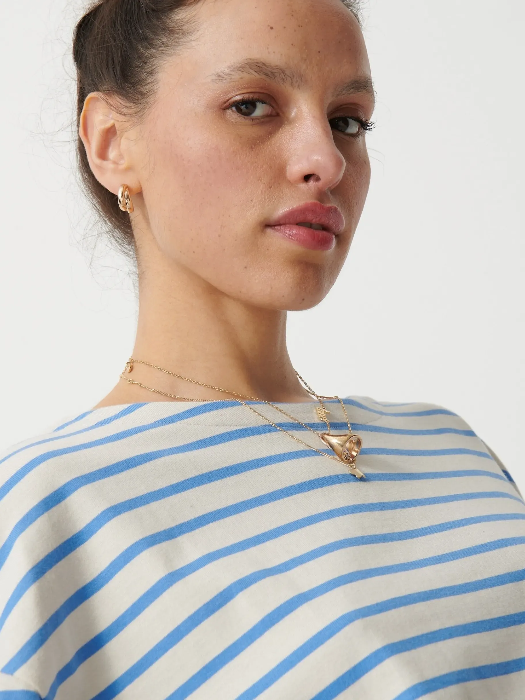 BENSIMON Tops & Chemises<Mariniere loick CREME/CELESTE