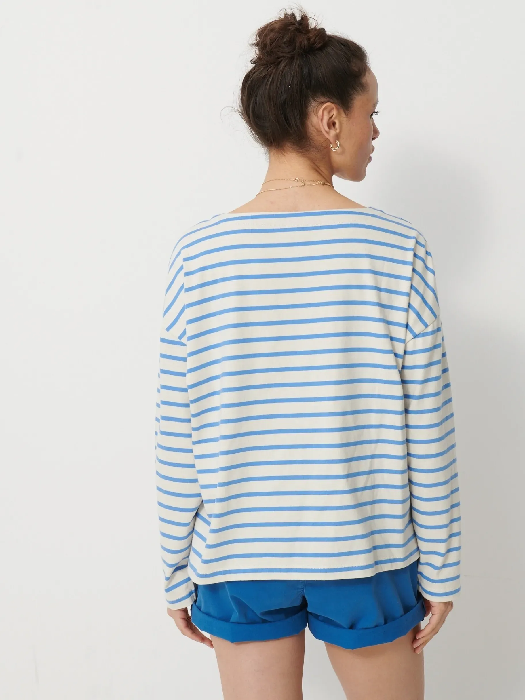 BENSIMON Tops & Chemises<Mariniere loick CREME/CELESTE