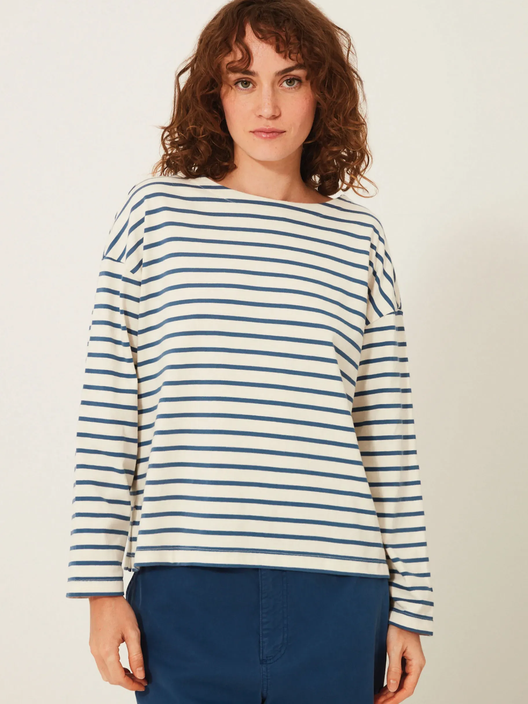 BENSIMON Tops & Chemises<Mariniere loick CREME/SAPHIR