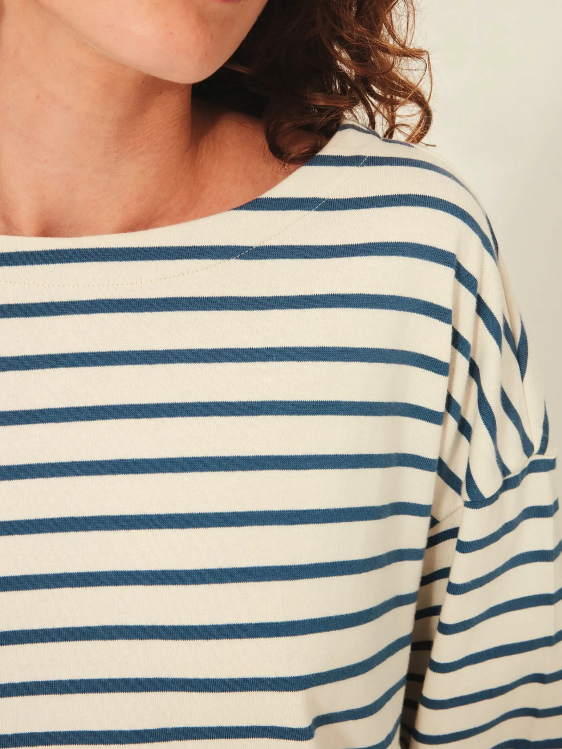 BENSIMON Tops & Chemises<Mariniere loick CREME/SAPHIR
