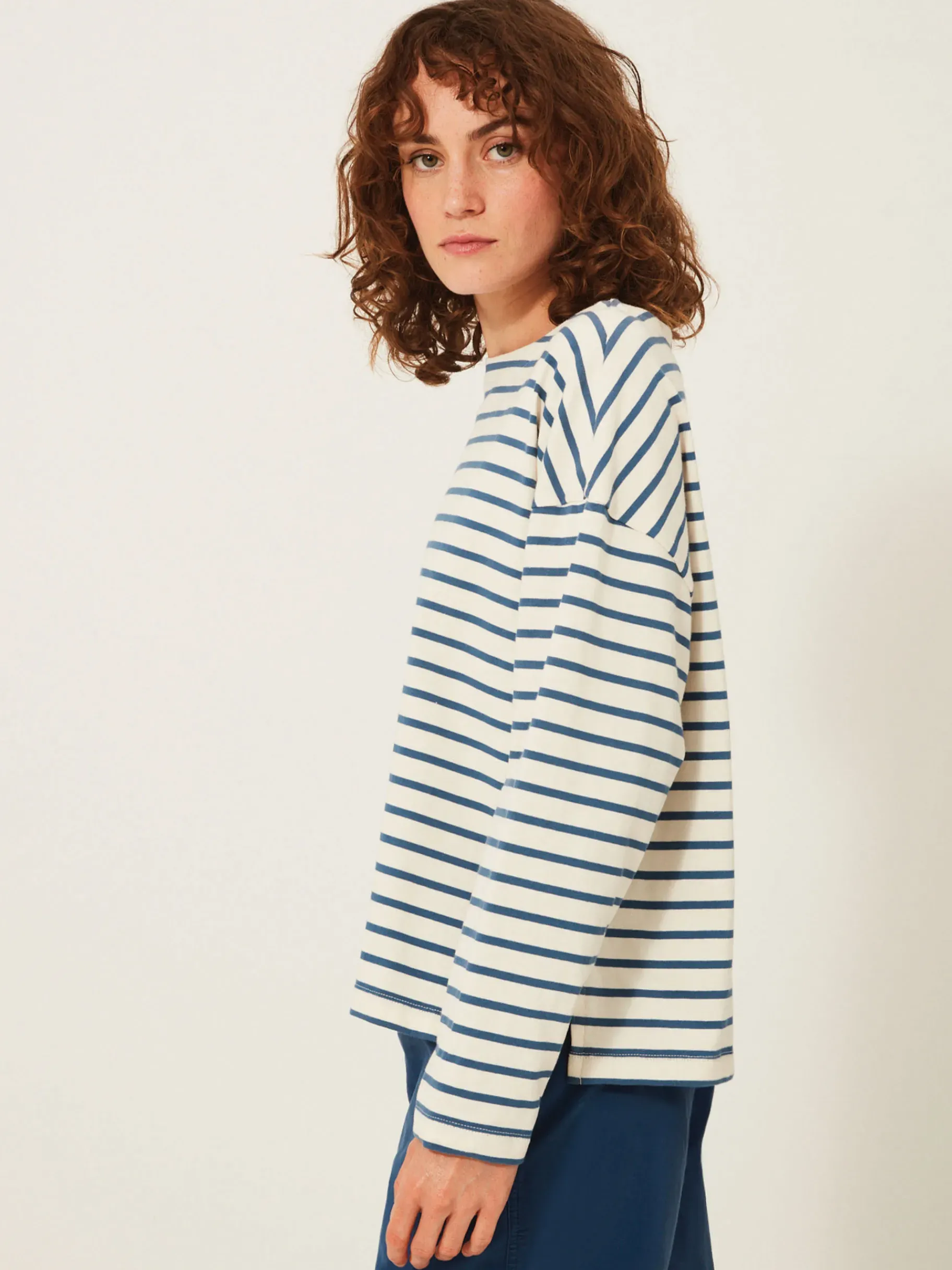 BENSIMON Tops & Chemises<Mariniere loick CREME/SAPHIR