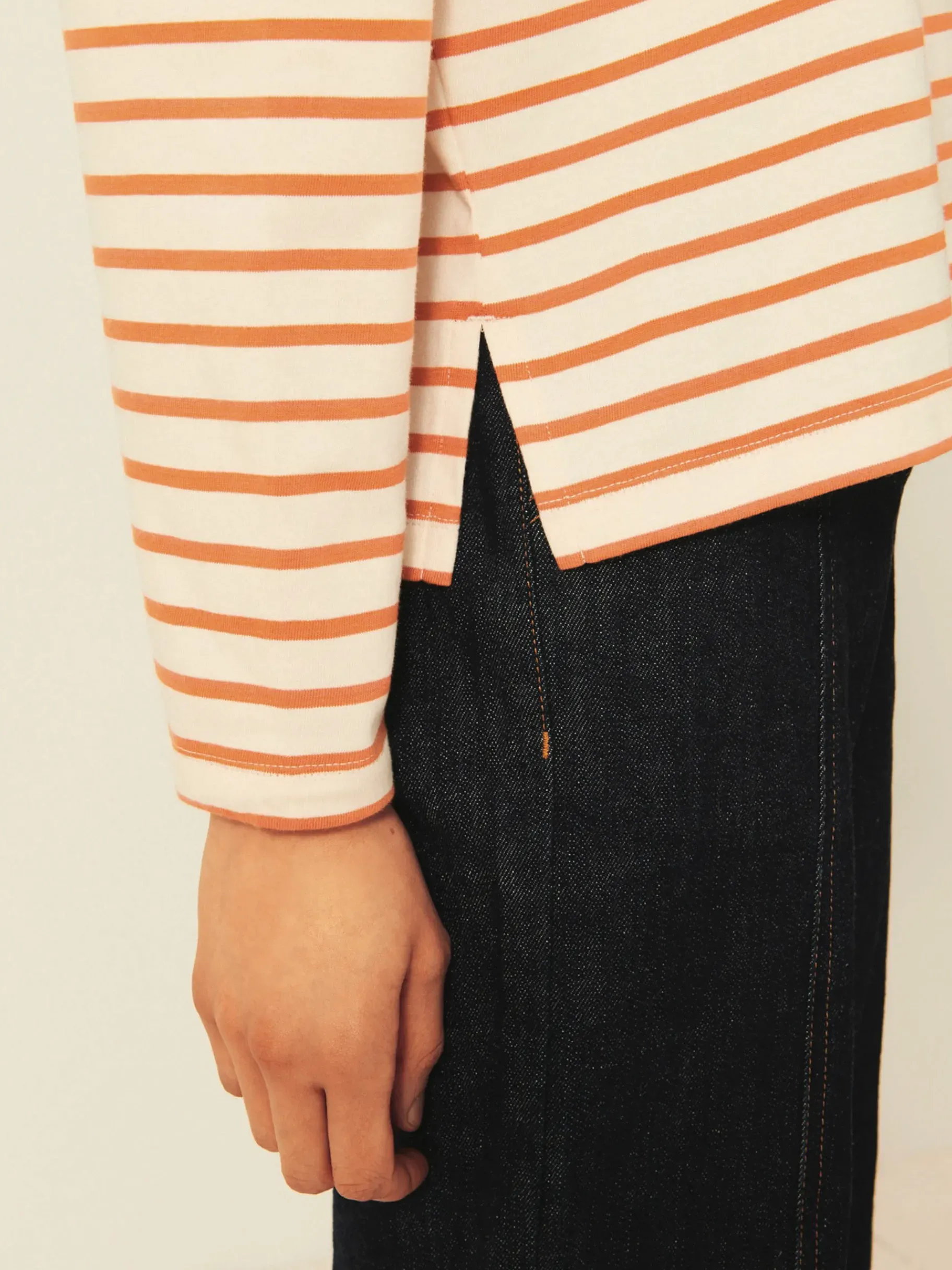 BENSIMON Tops & Chemises<Mariniere loick CREME/TERRACOTTA