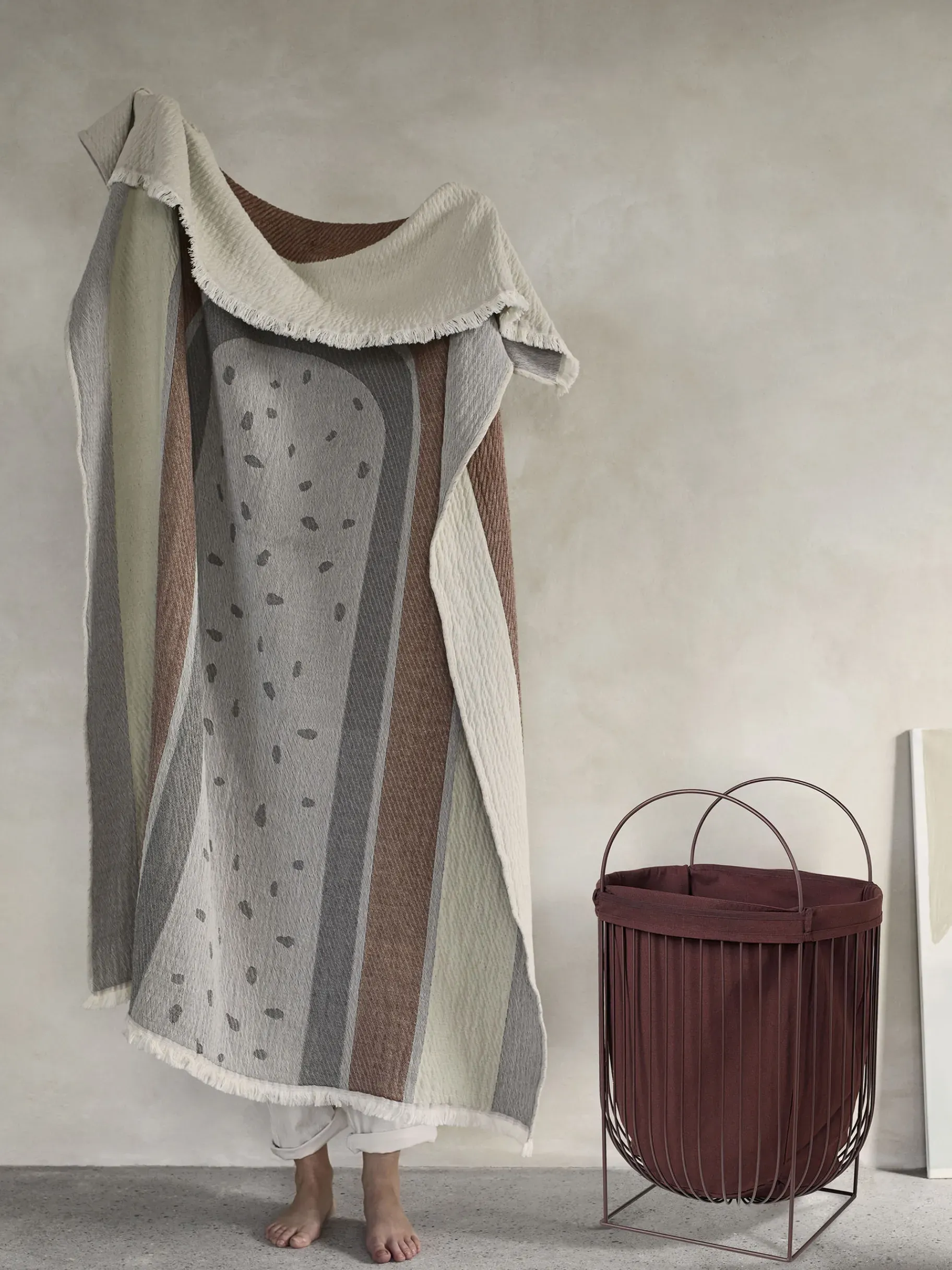 BENSIMON Paniers Et Caisses<Panier a linge sac amovible arild auberg... CHOCOLAT