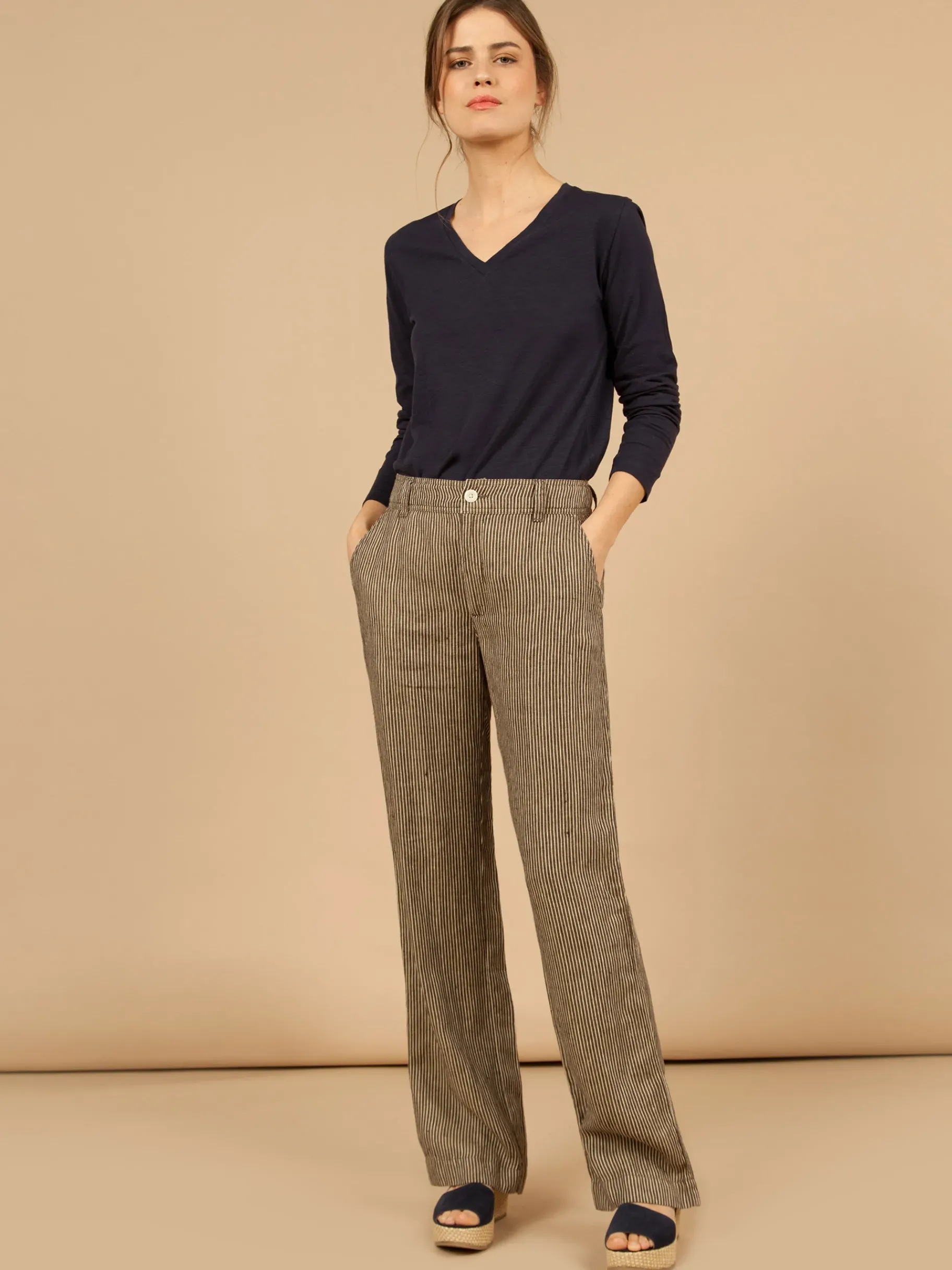 BENSIMON Pantalons<Pantalon angÉlico RAYURES
