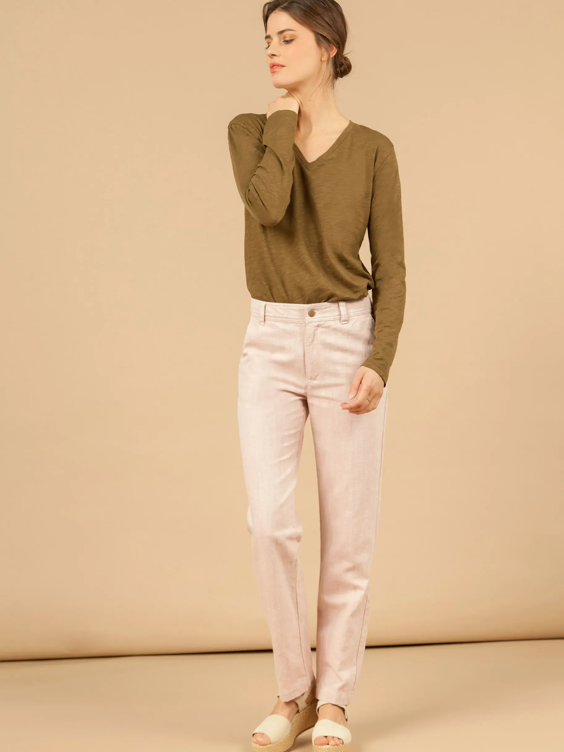 BENSIMON Pantalons<Pantalon bartold ROSE LEGER