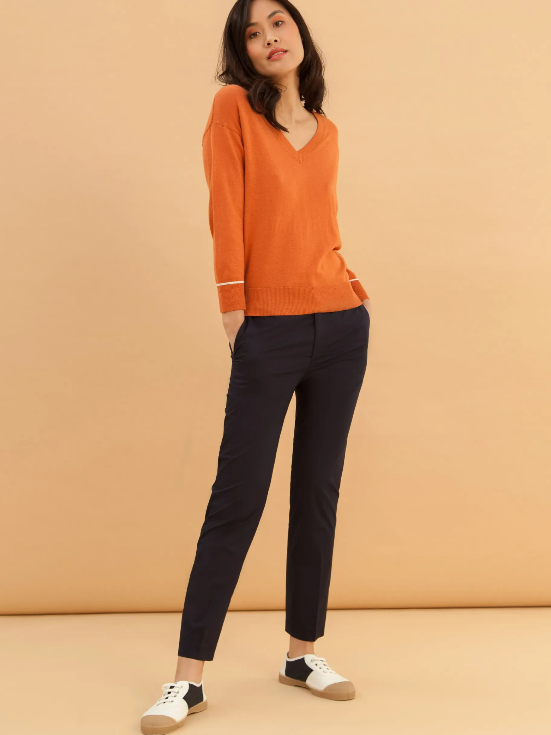 BENSIMON Pantalons<Pantalon begonia MARINE