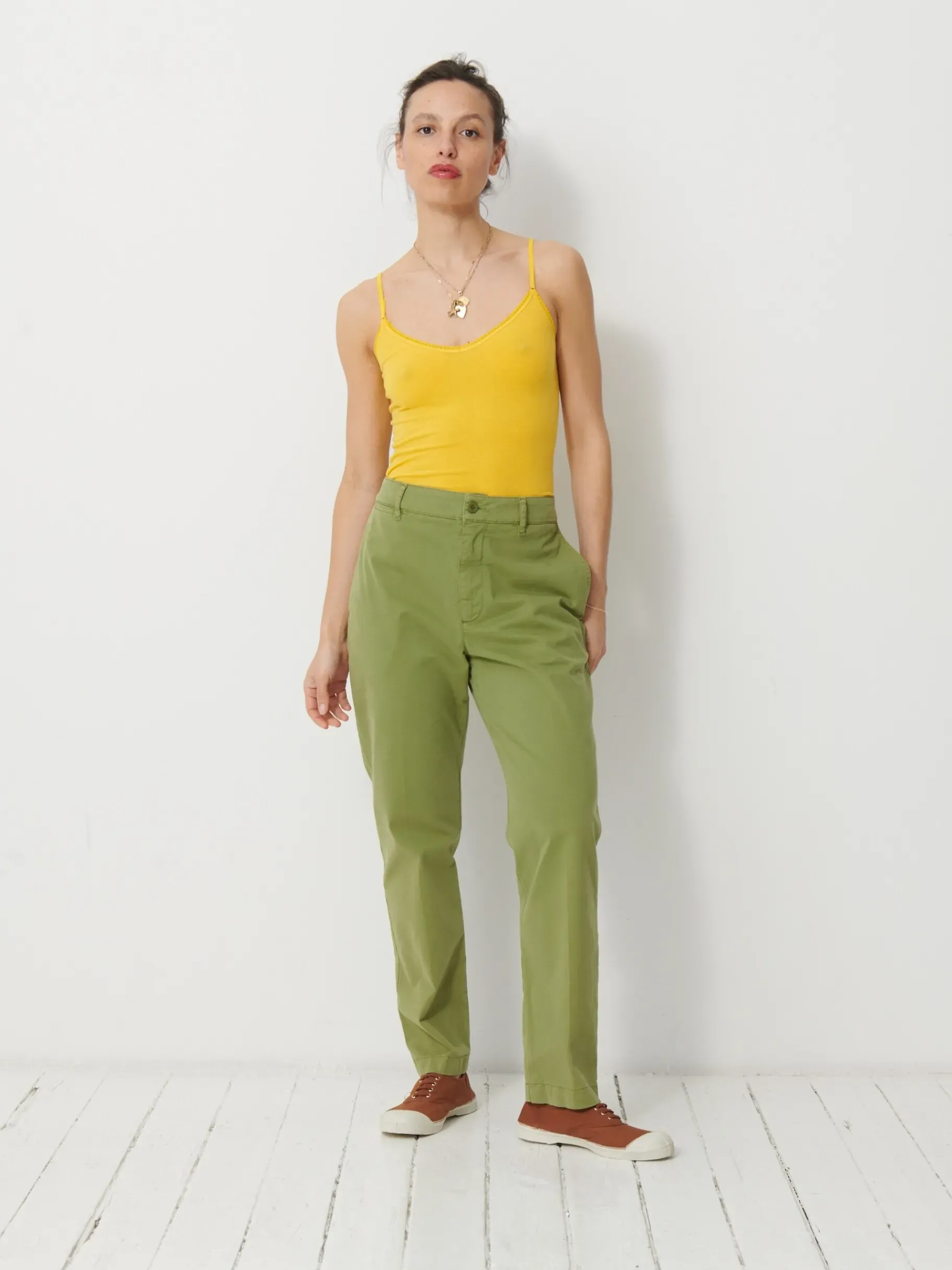 BENSIMON Pantalons<Pantalon begonia OLIVE
