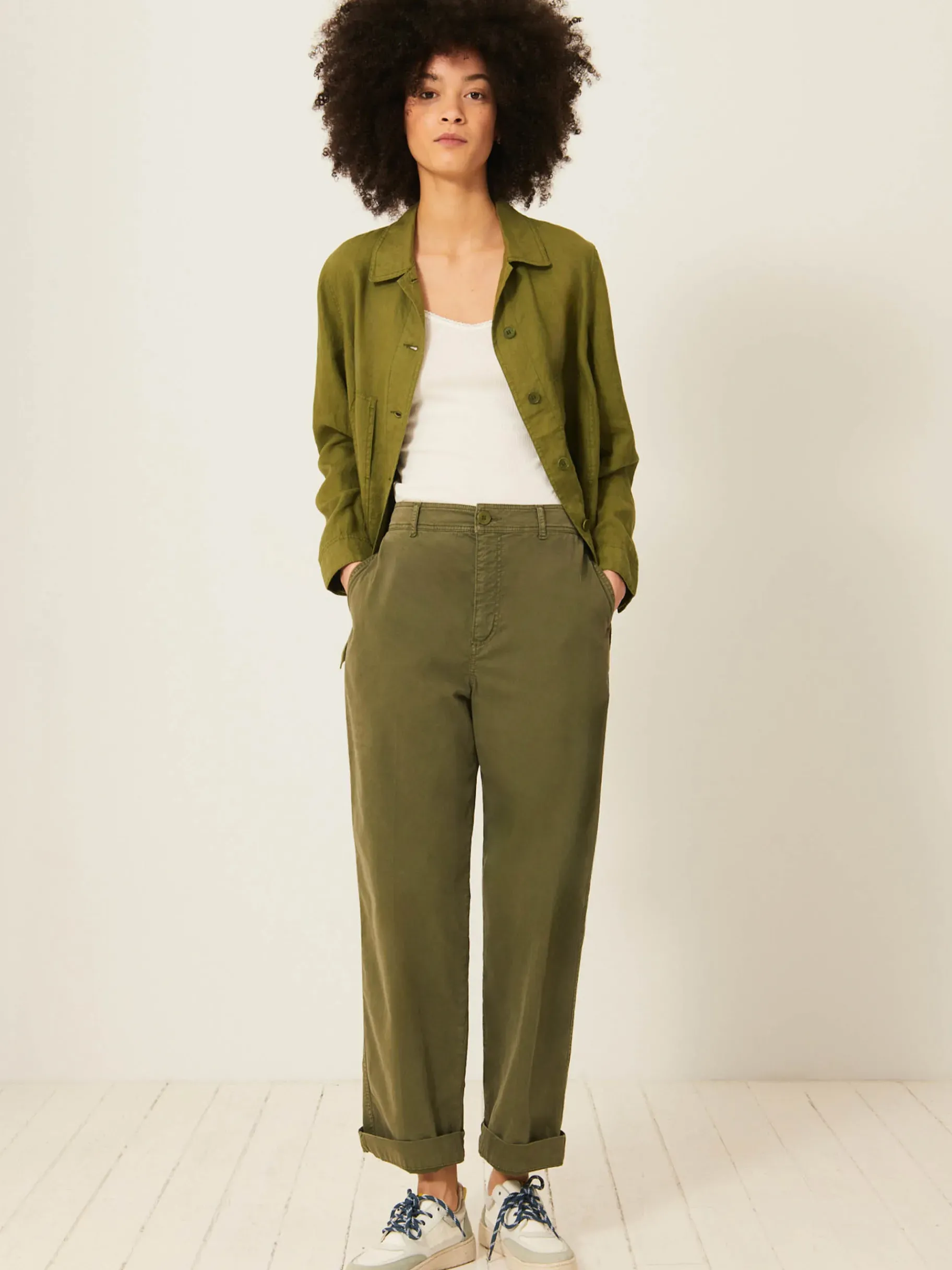 BENSIMON Pantalons<Pantalon chino KAKI
