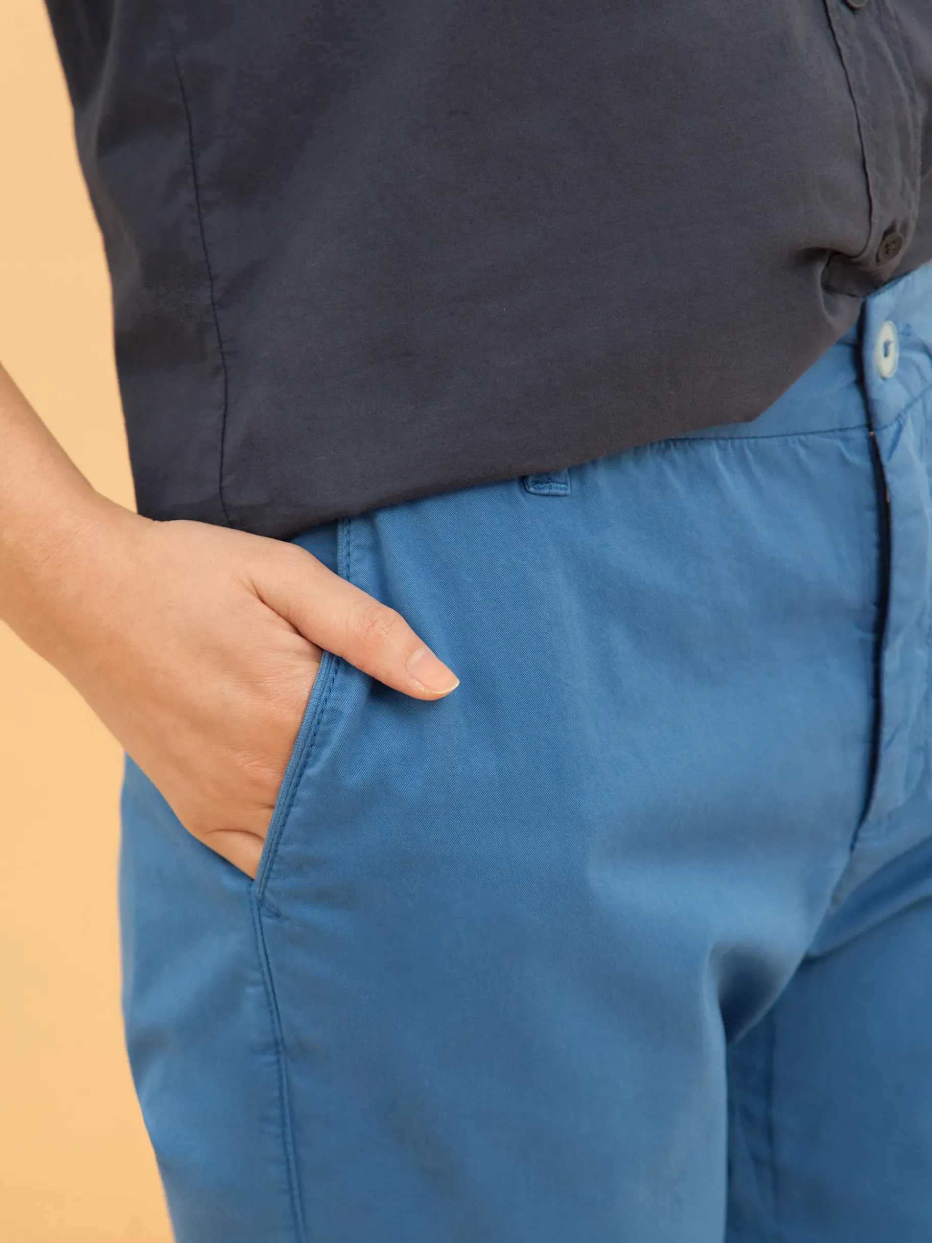 BENSIMON Pantalons<Pantalon chinoso BLEU