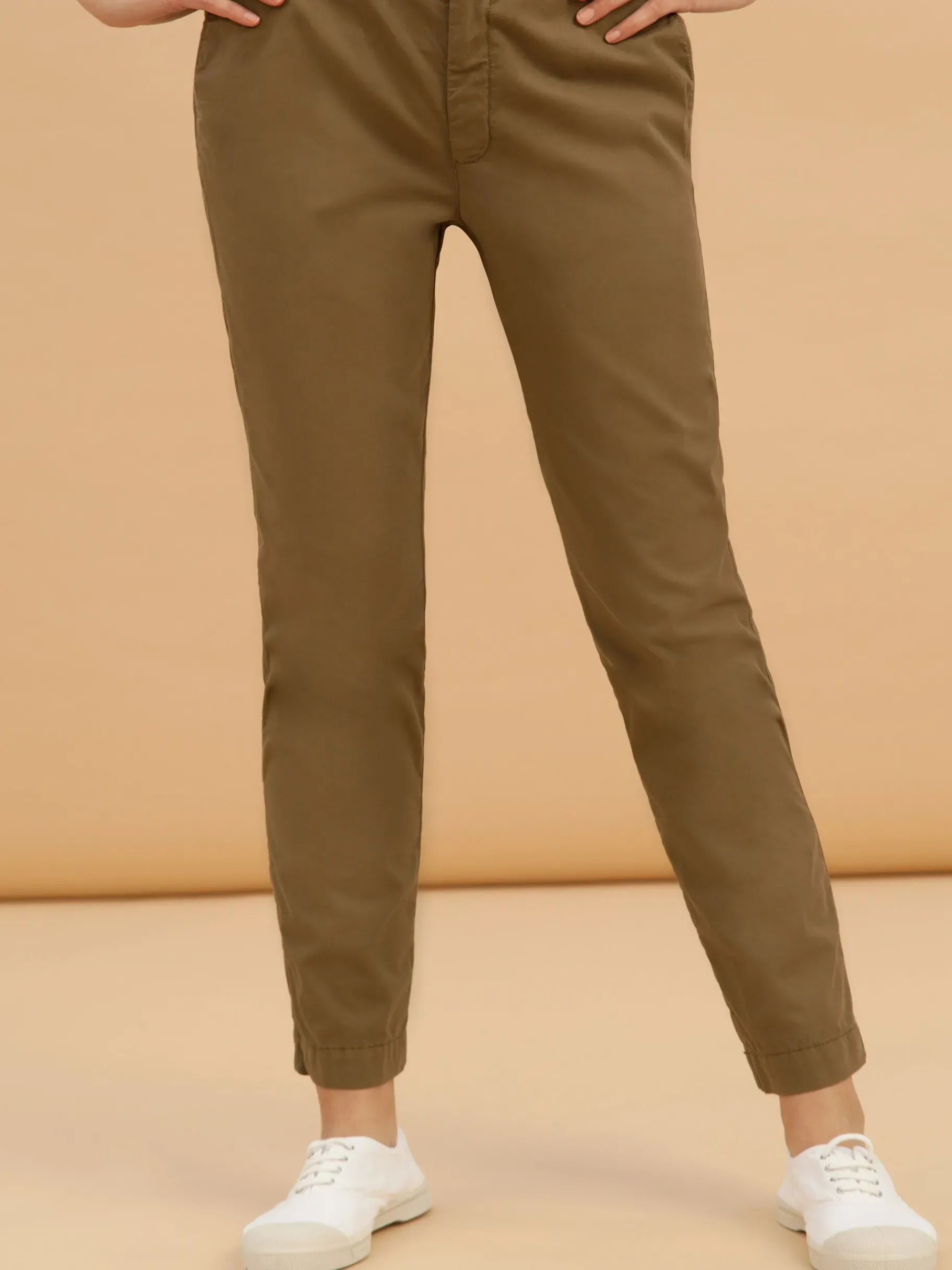 BENSIMON Pantalons<Pantalon chinoso KAKI