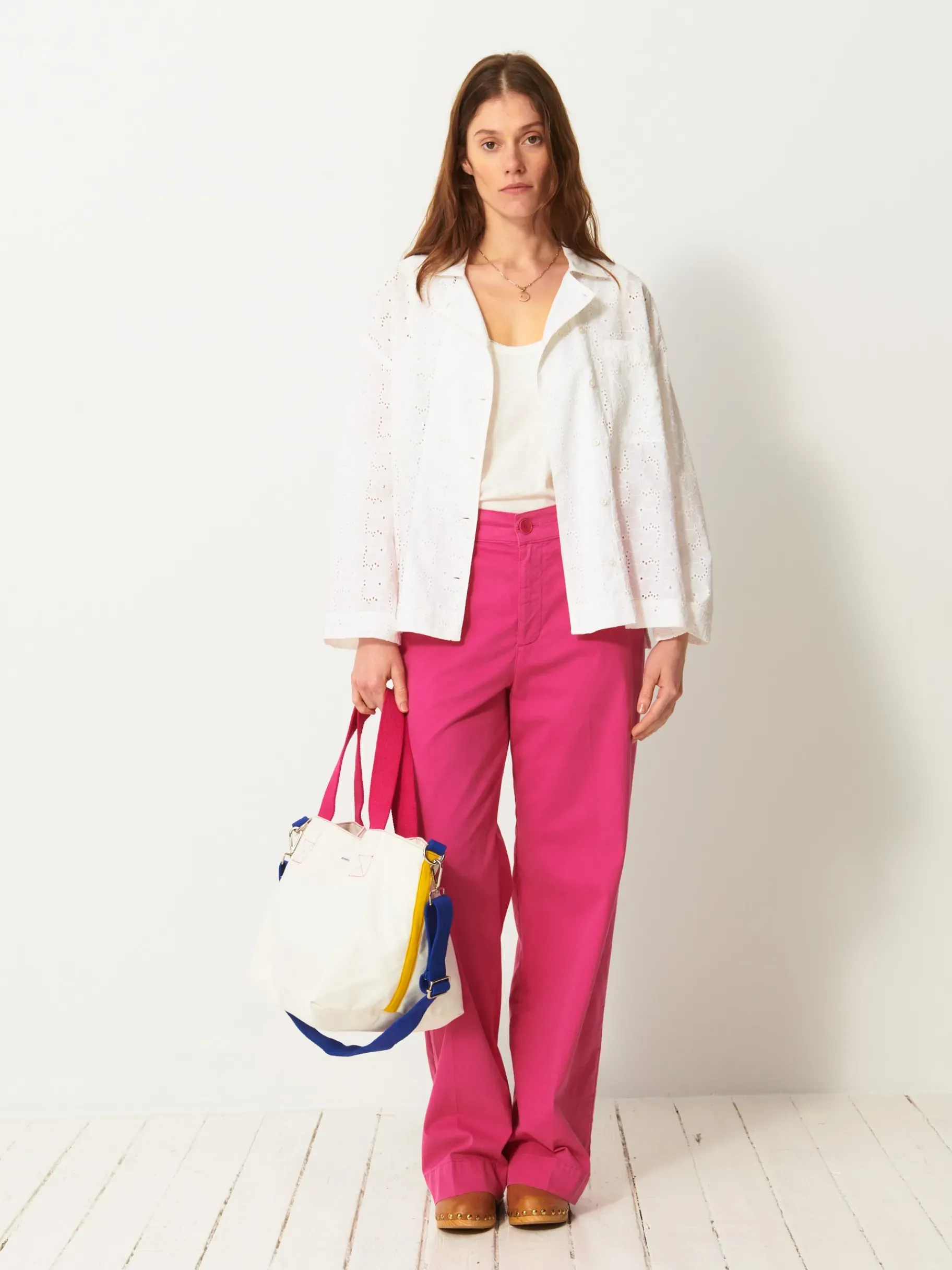 BENSIMON Pantalons<Pantalon dama FUSHIA