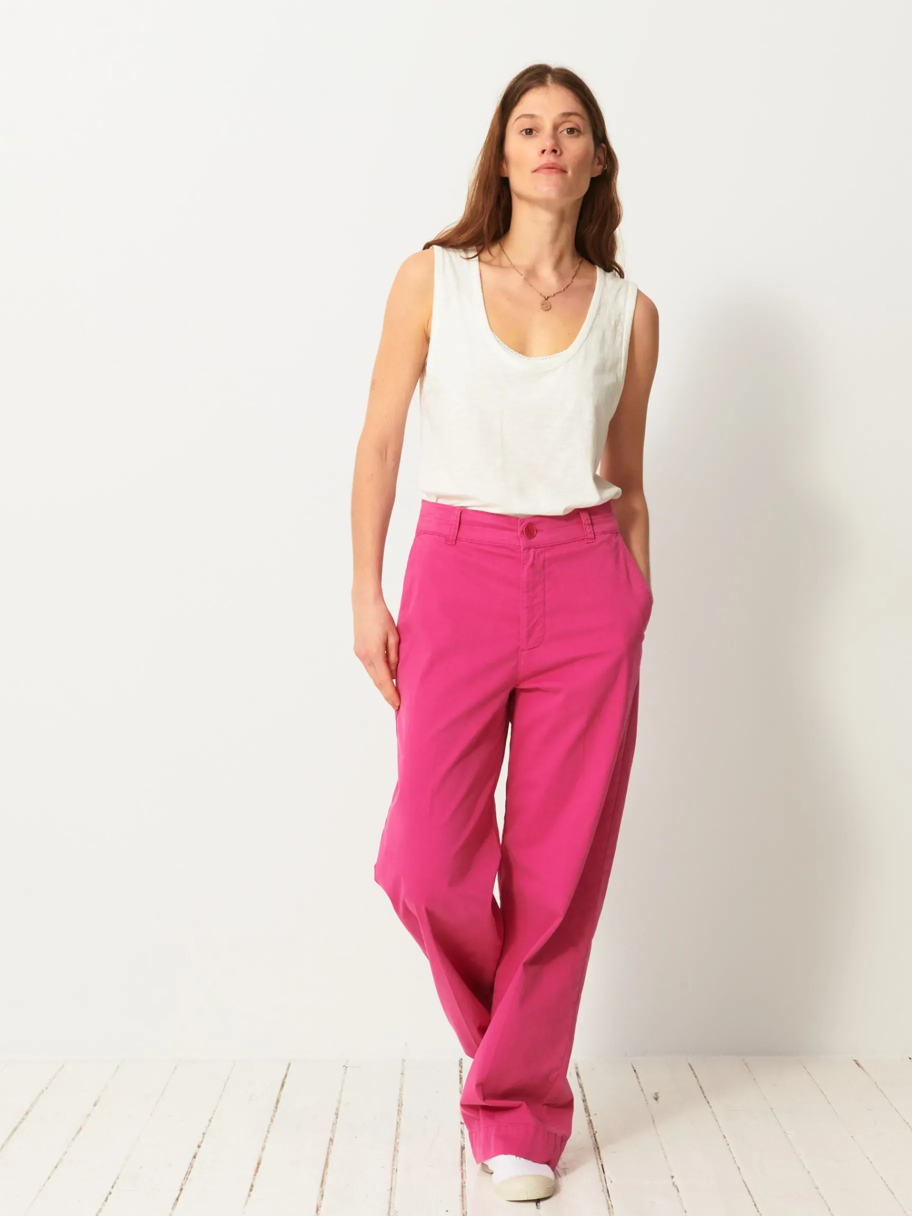 BENSIMON Pantalons<Pantalon dama FUSHIA