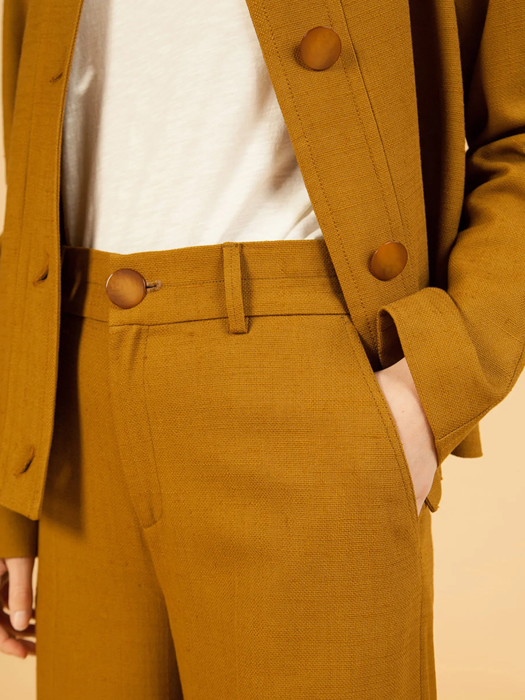 BENSIMON Pantalons<Pantalon dama BEIGE ARMY