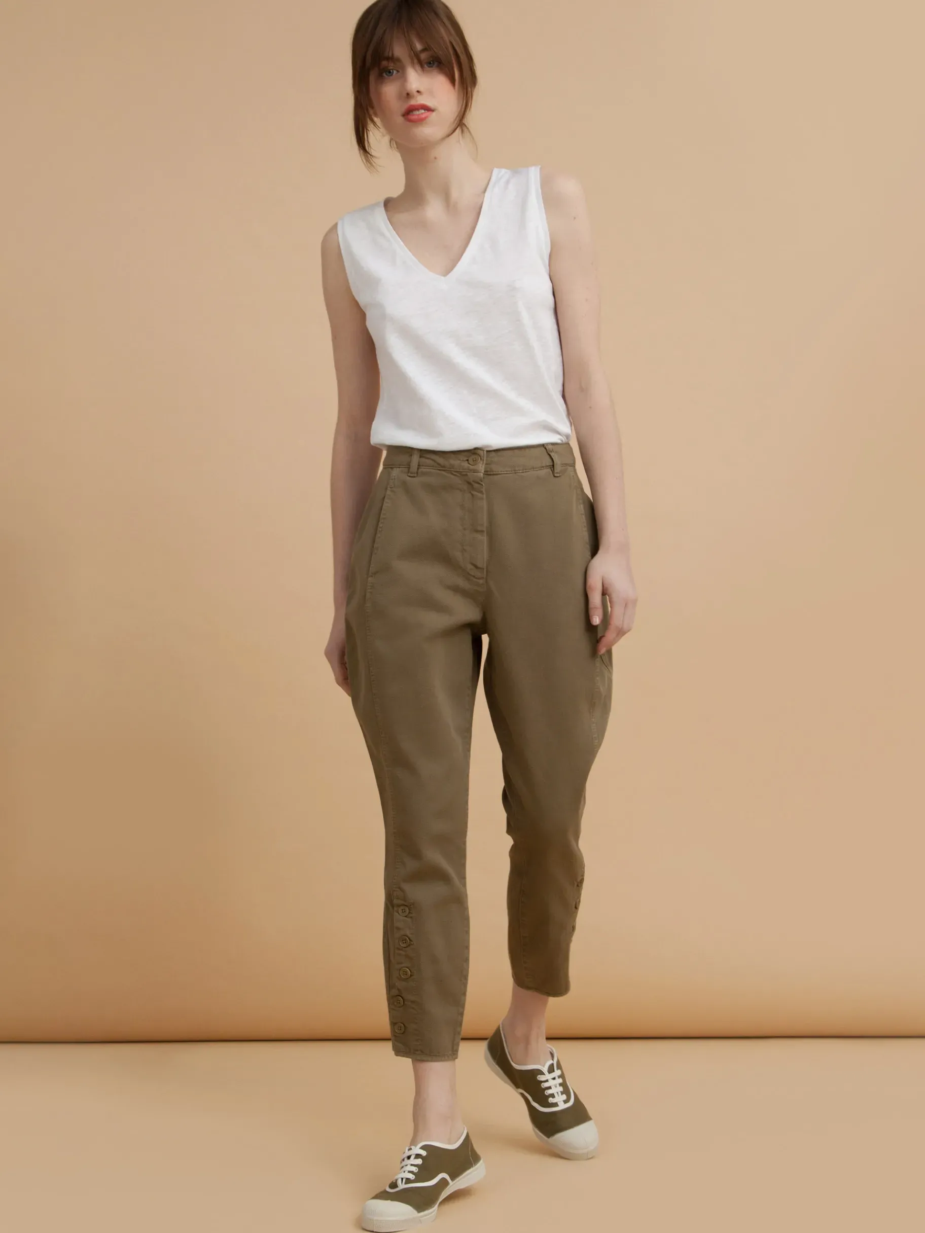 BENSIMON Pantalons<Pantalon eloi KAKI
