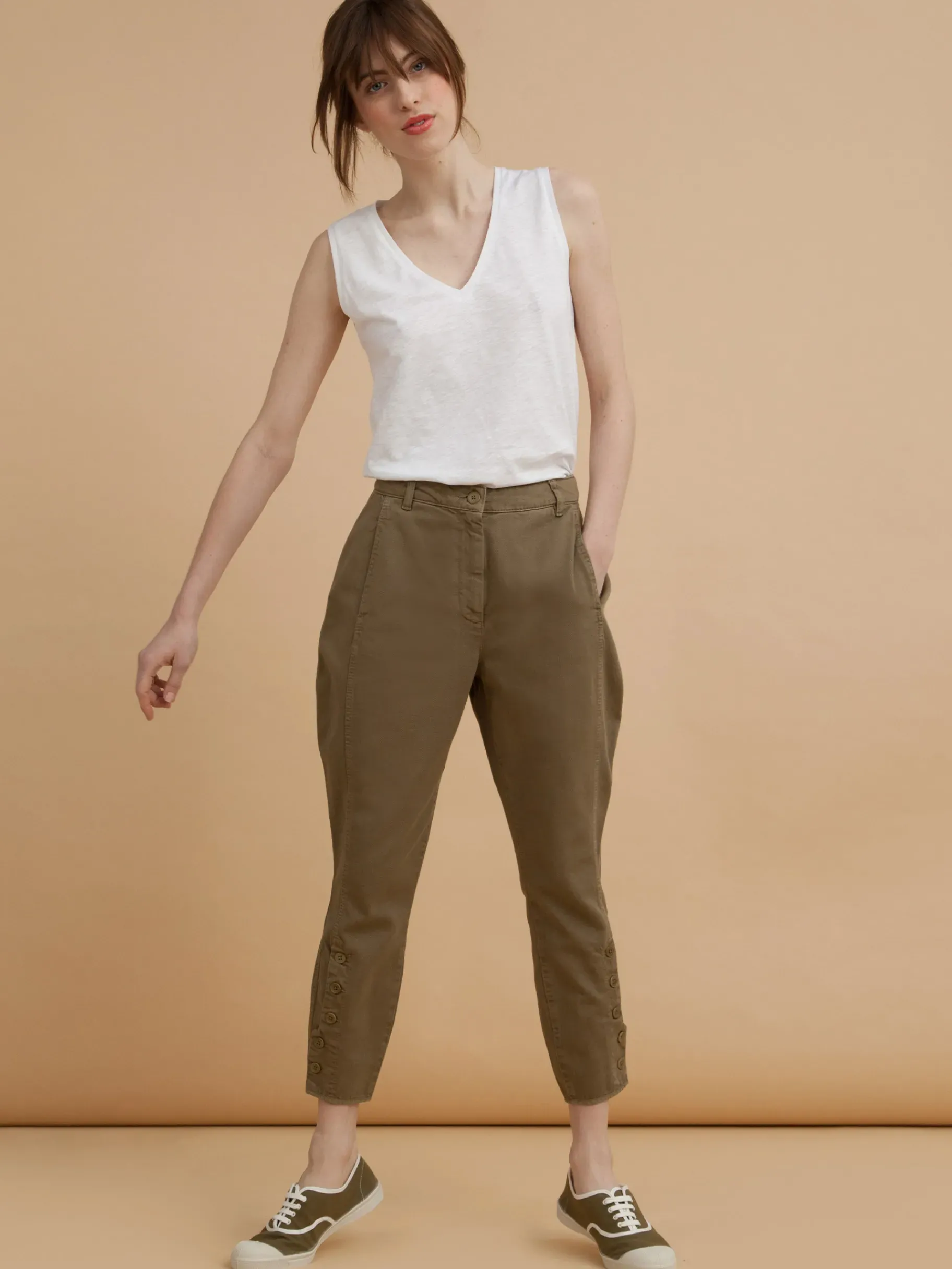 BENSIMON Pantalons<Pantalon eloi KAKI