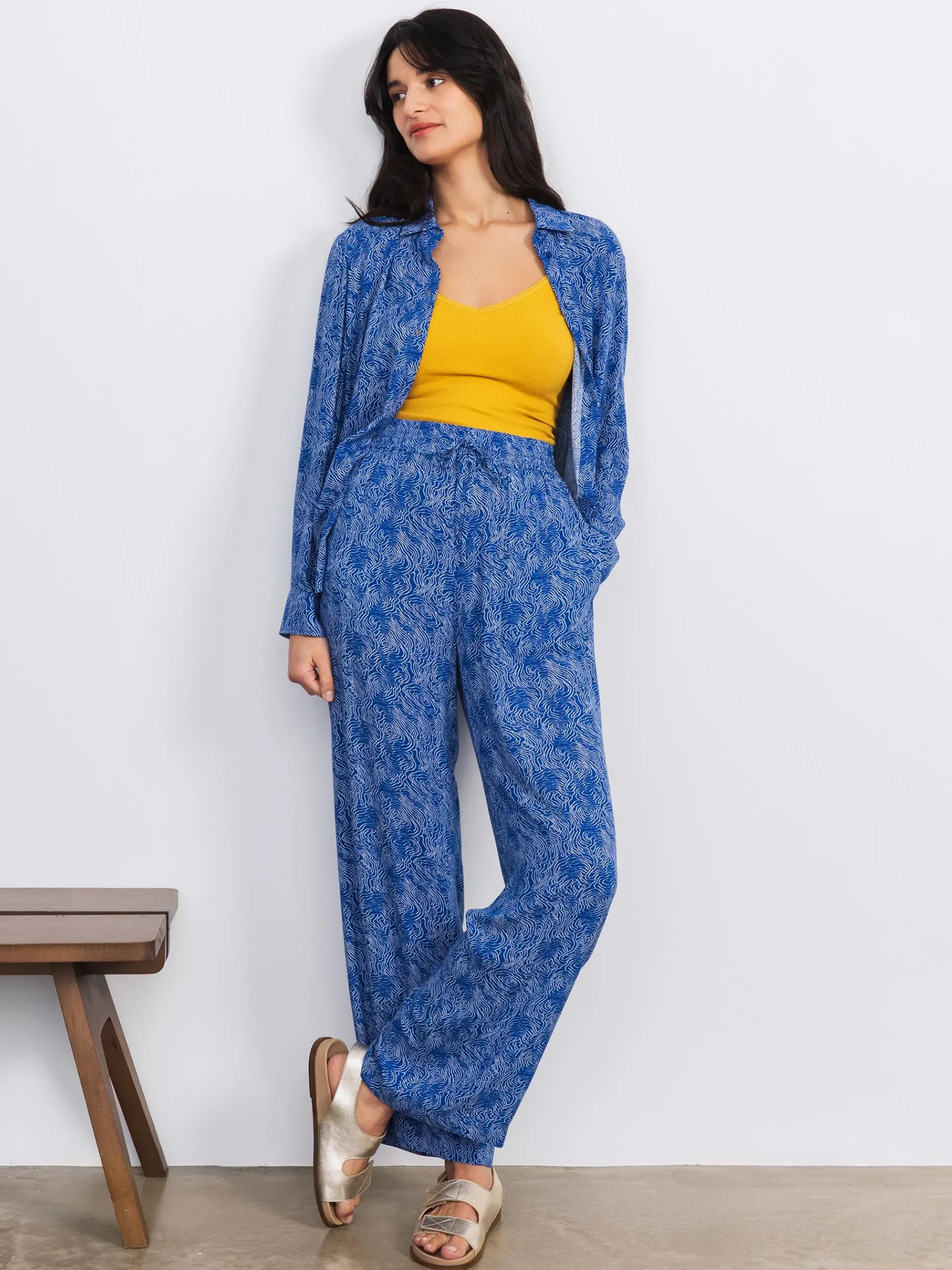 BENSIMON Pantalons<Pantalon gunther PRINT JAPON