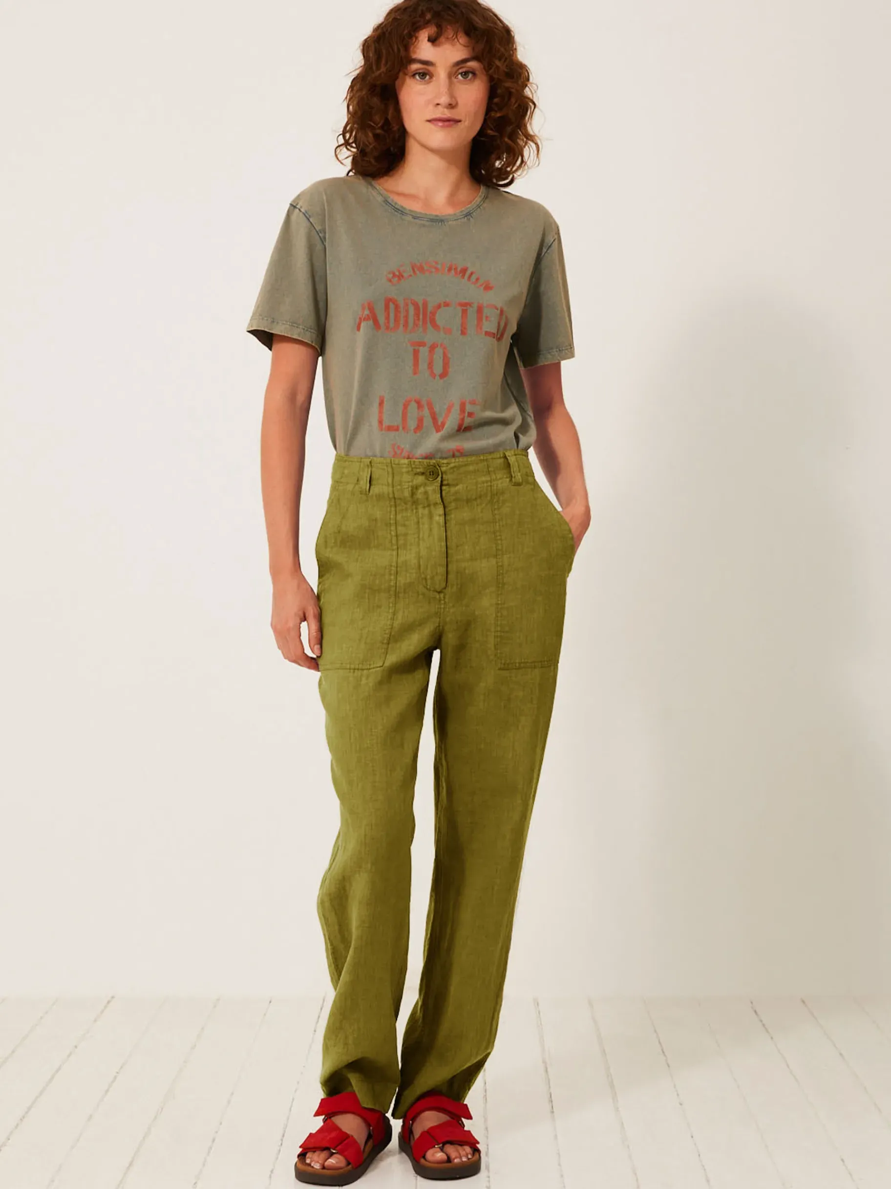 BENSIMON Pantalons<Pantalon hugues OLIVE