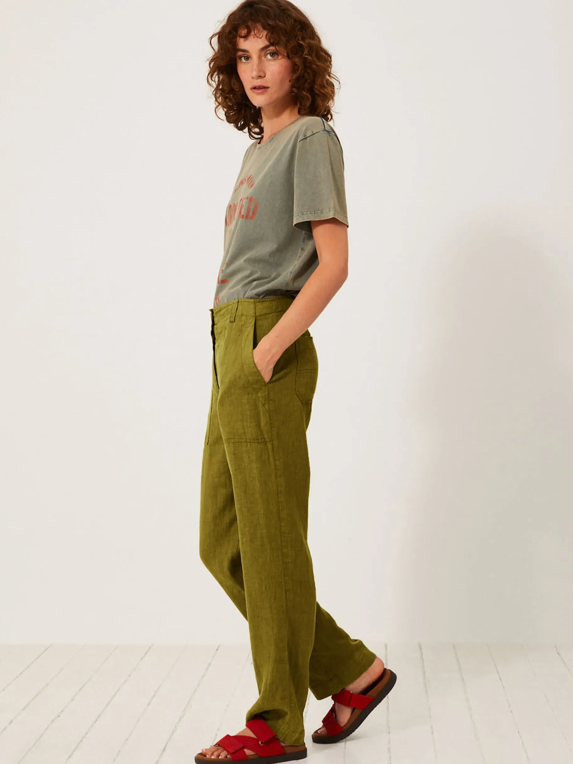 BENSIMON Pantalons<Pantalon hugues OLIVE