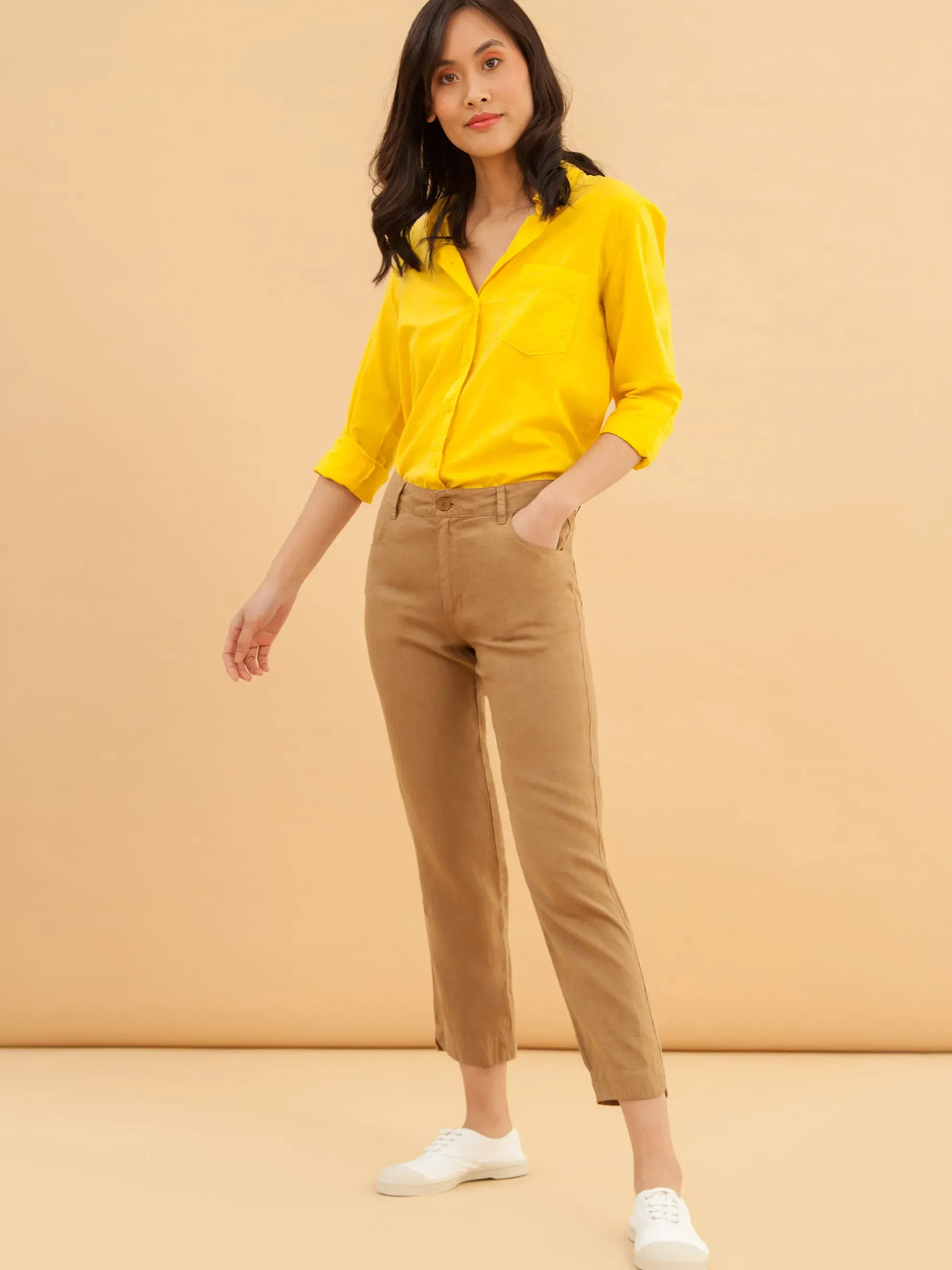BENSIMON Pantalons<Pantalon ipanema TABAC