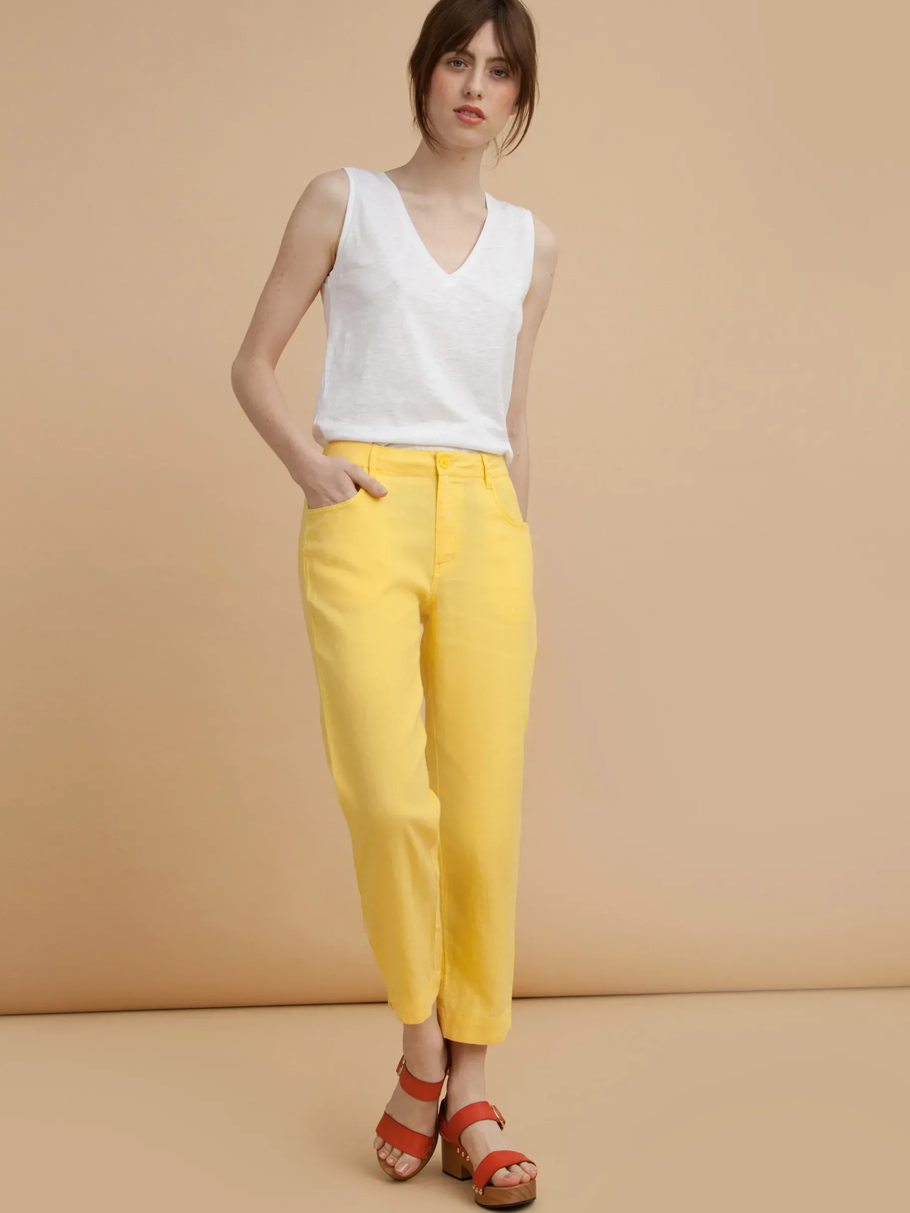 BENSIMON Pantalons<Pantalon ipanema JAUNE