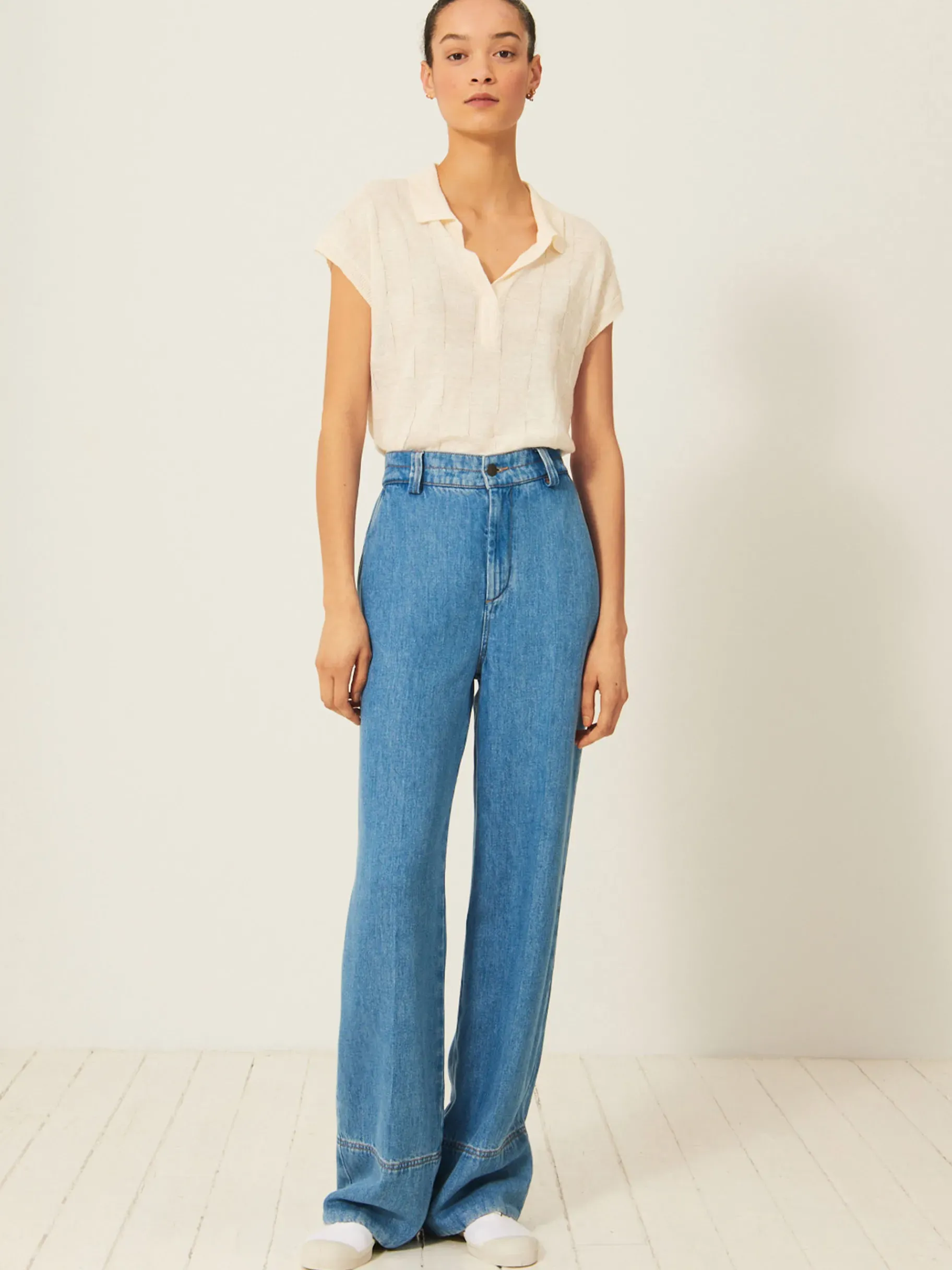 BENSIMON Pantalons<Pantalon lama DENIM