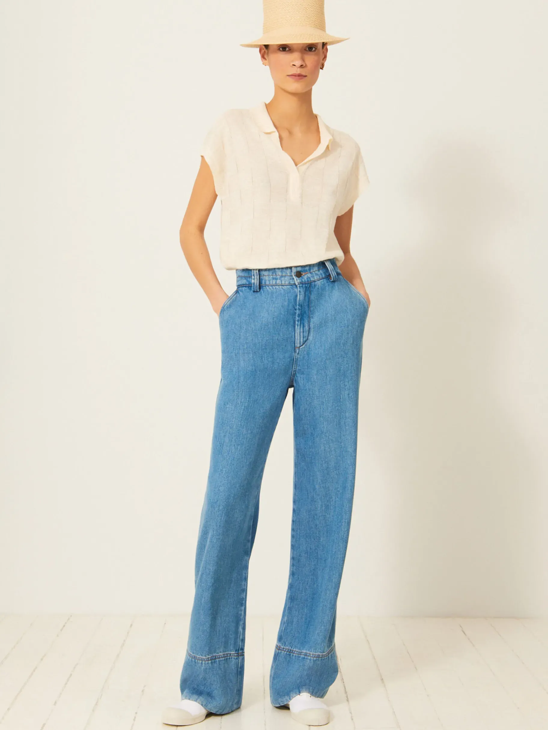 BENSIMON Pantalons<Pantalon lama DENIM