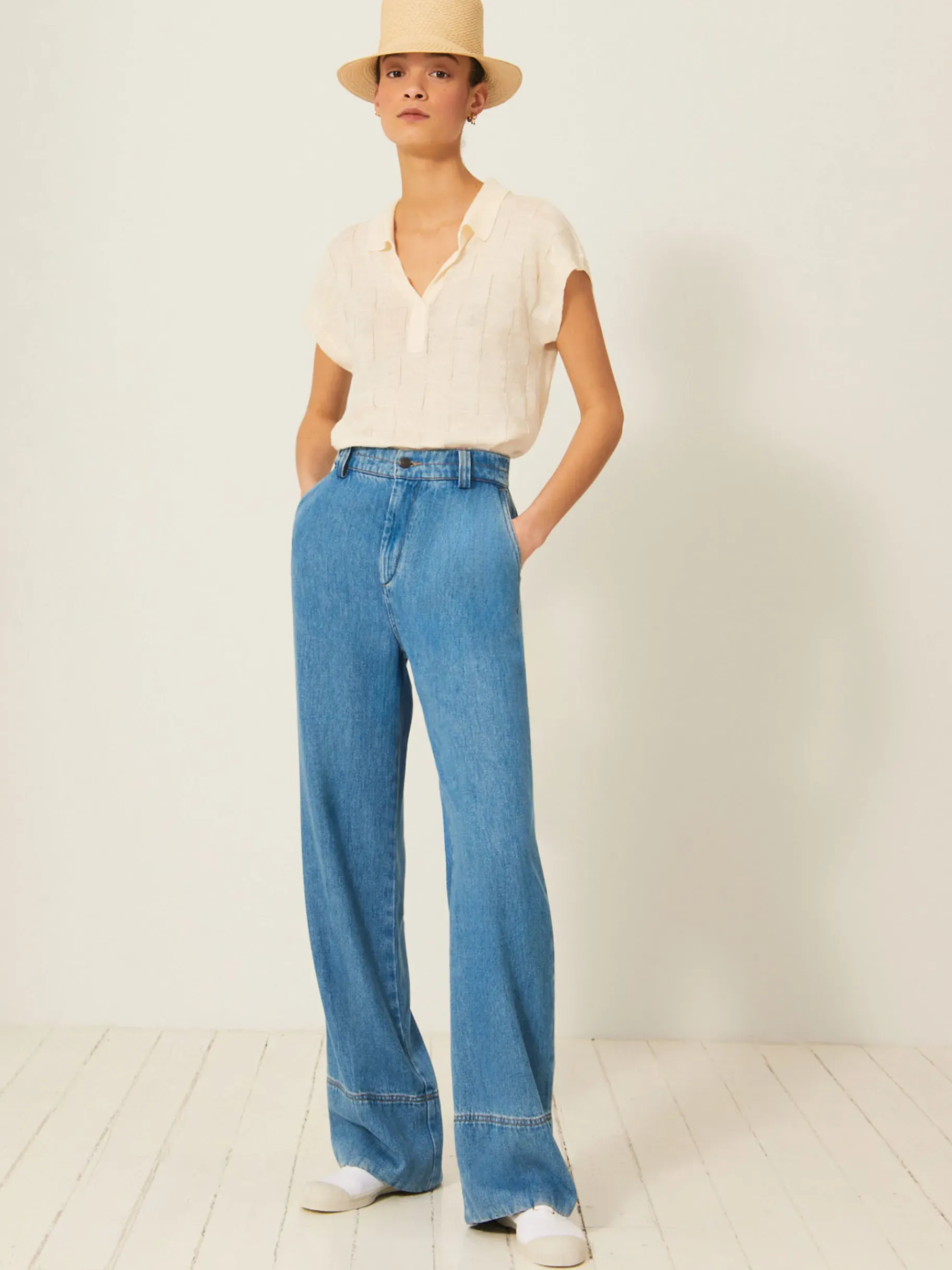 BENSIMON Pantalons<Pantalon lama DENIM