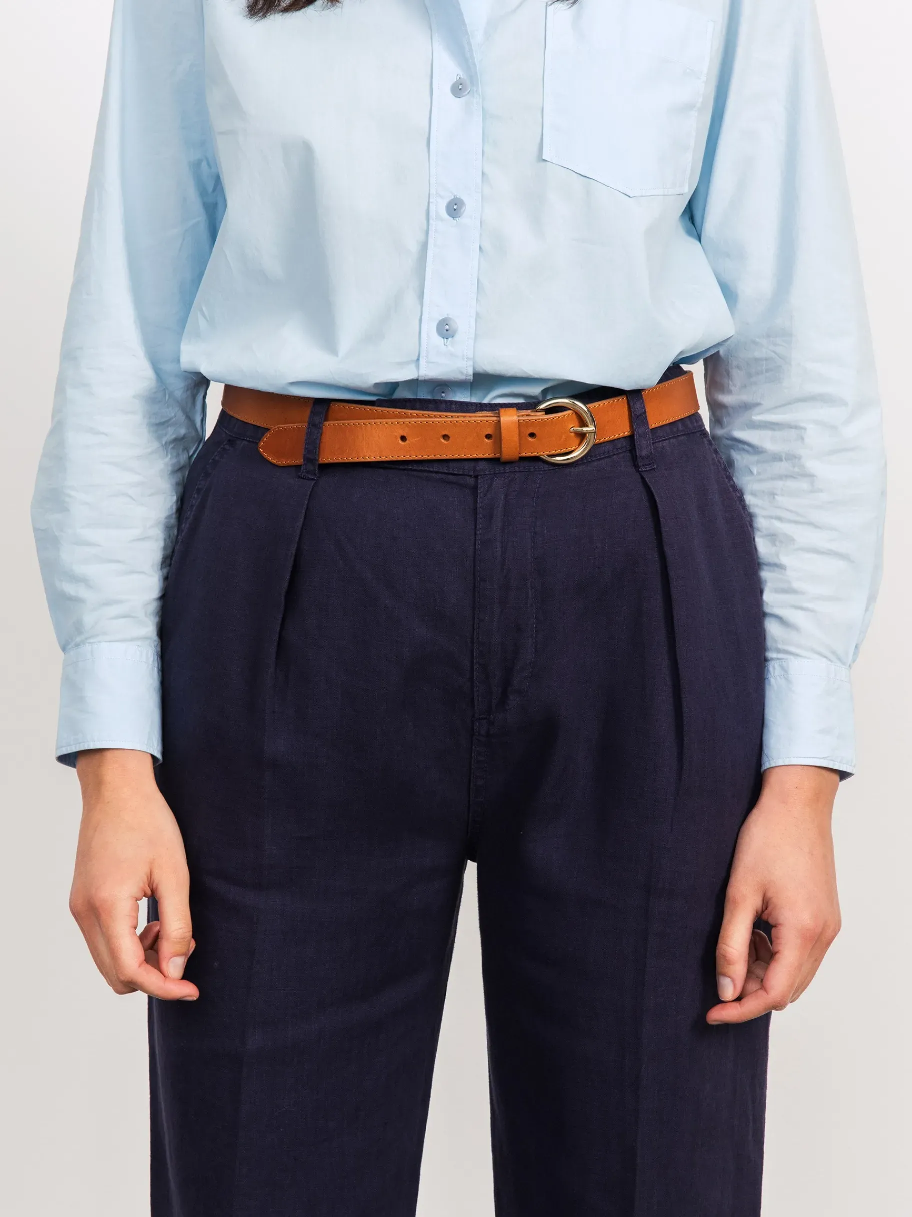 BENSIMON Pantalons<Pantalon lin gilou MARINE