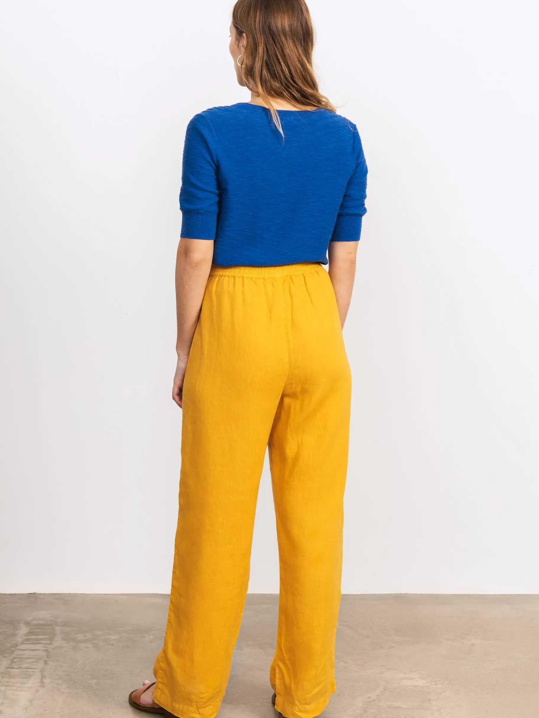 BENSIMON Pantalons<Pantalon lin gunther CURRY