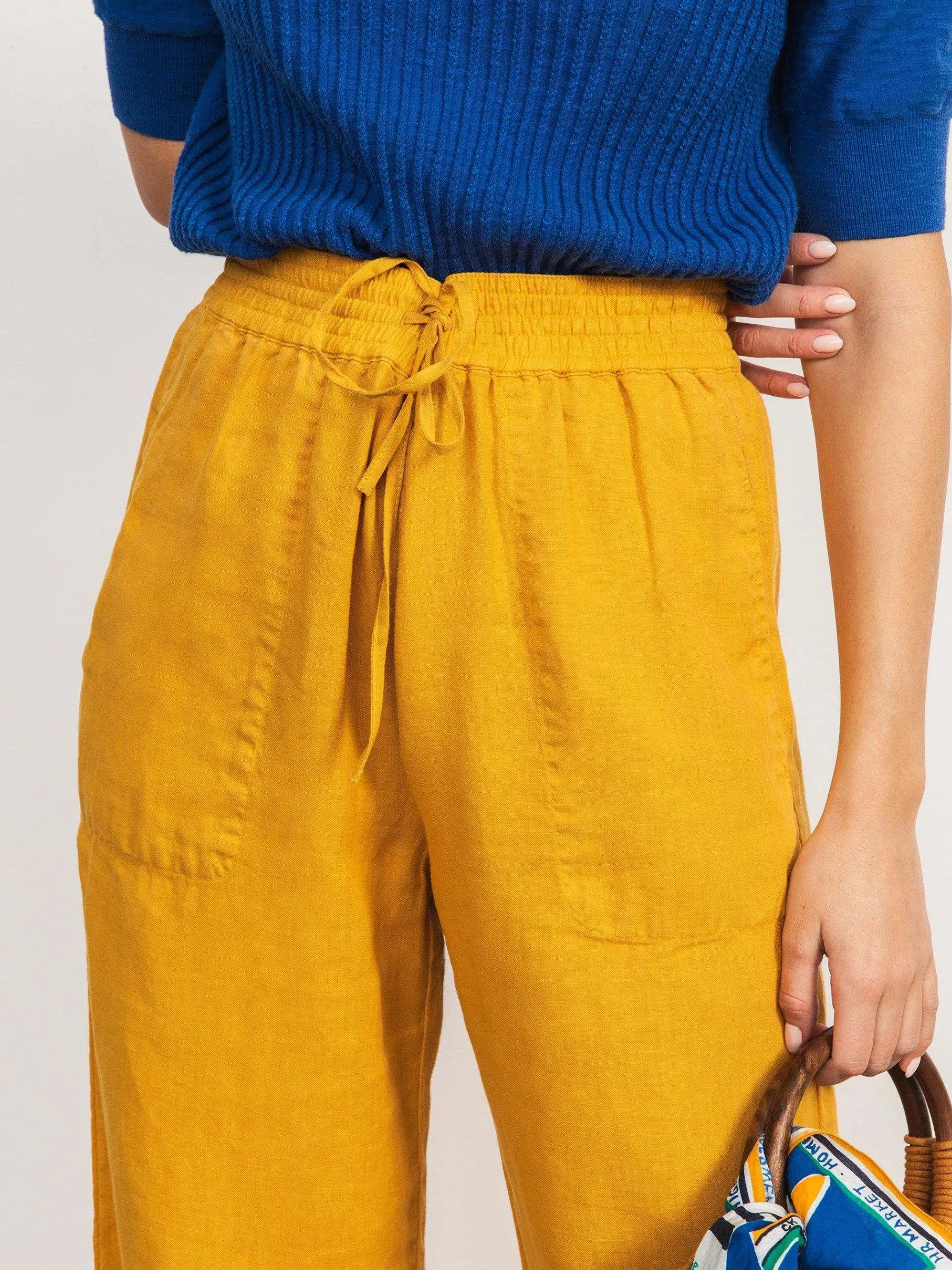 BENSIMON Pantalons<Pantalon lin gunther CURRY