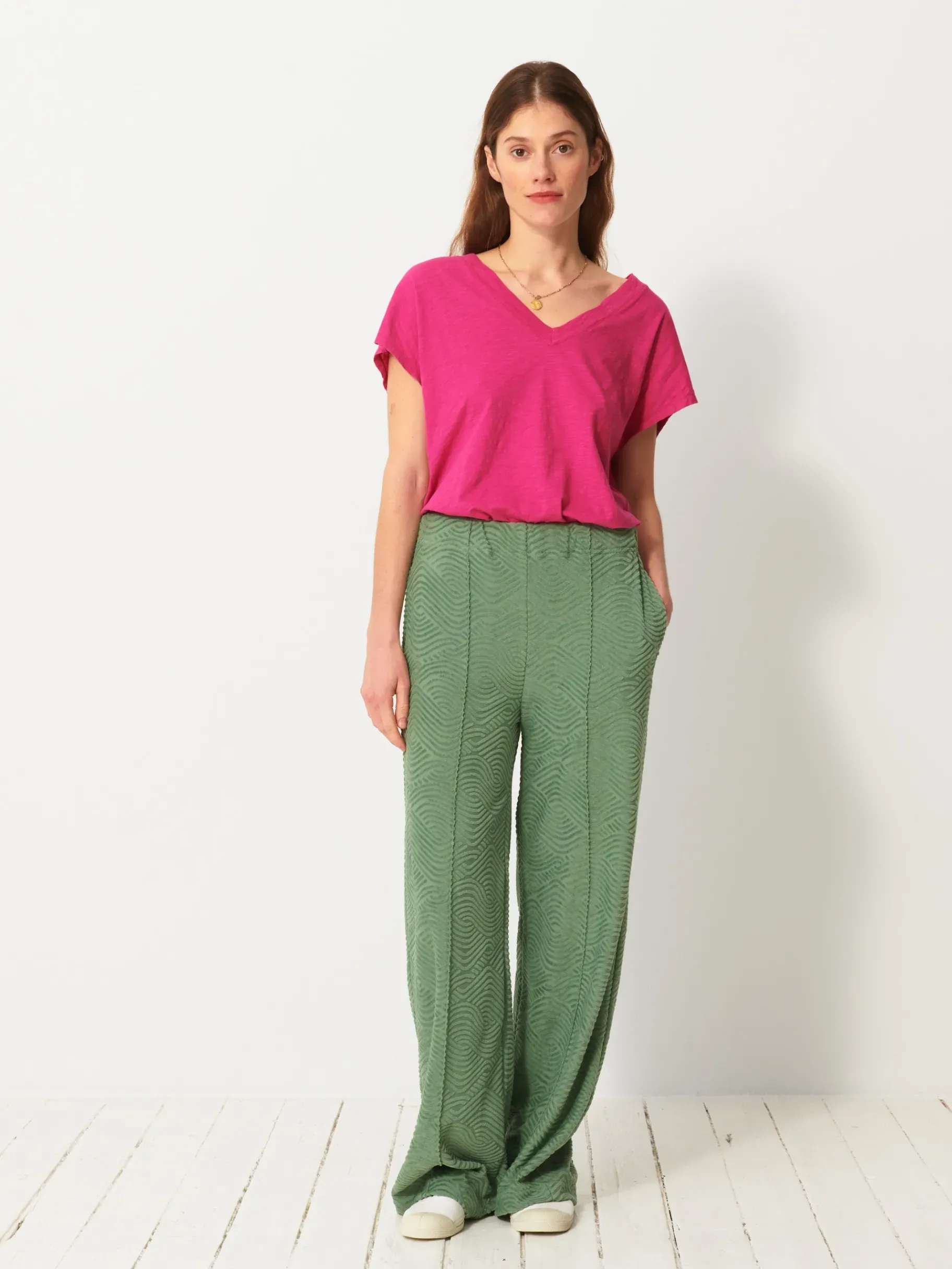 BENSIMON Pantalons<Pantalon luckylon SAUGE