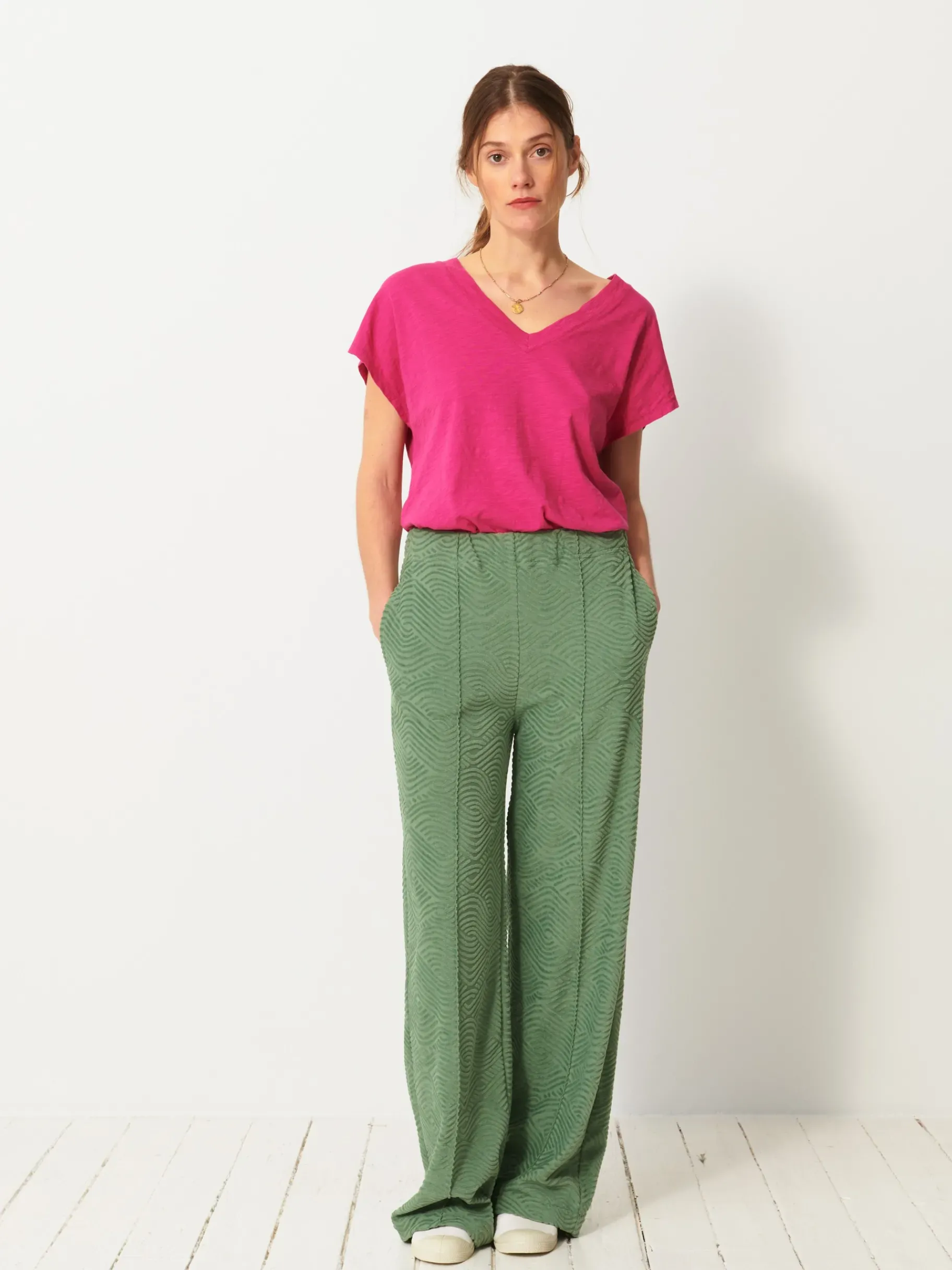 BENSIMON Pantalons<Pantalon luckylon SAUGE