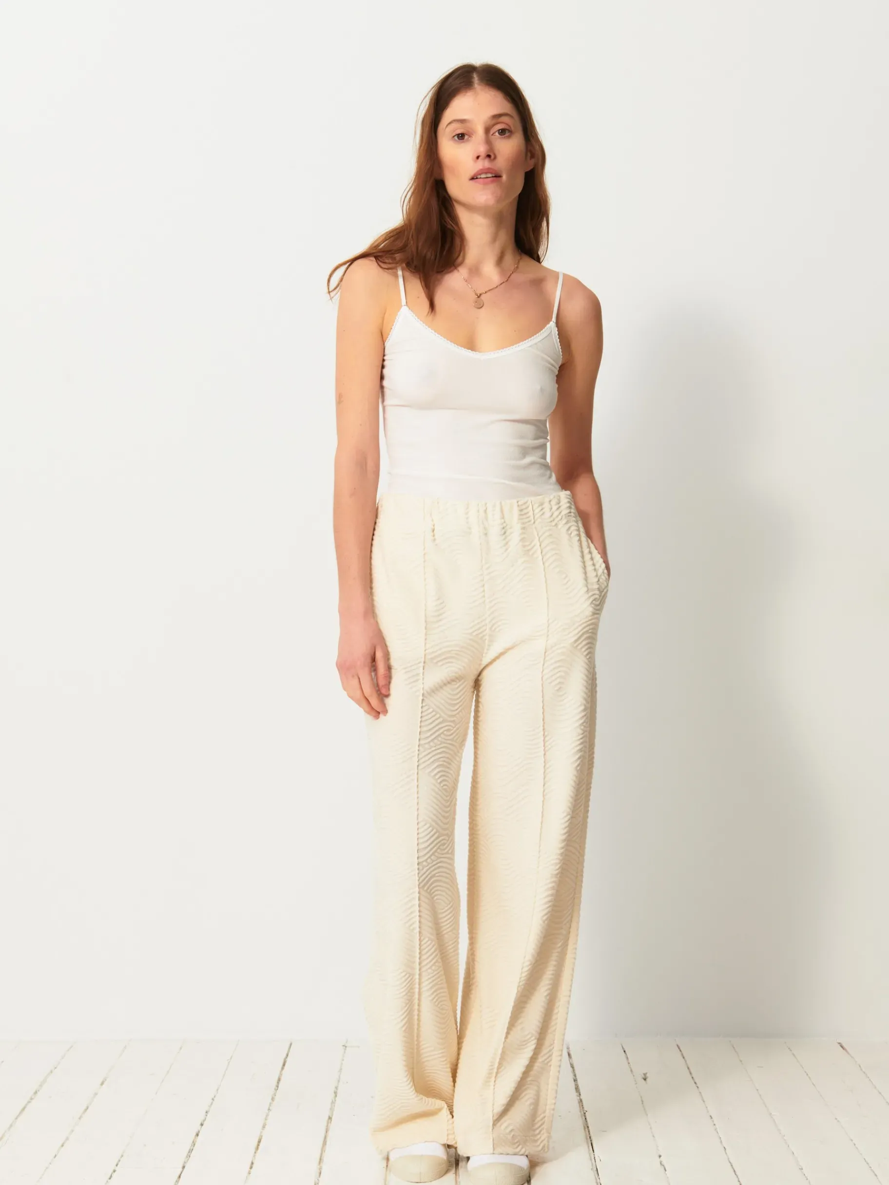 BENSIMON Pantalons<Pantalon luckylon IVOIRE