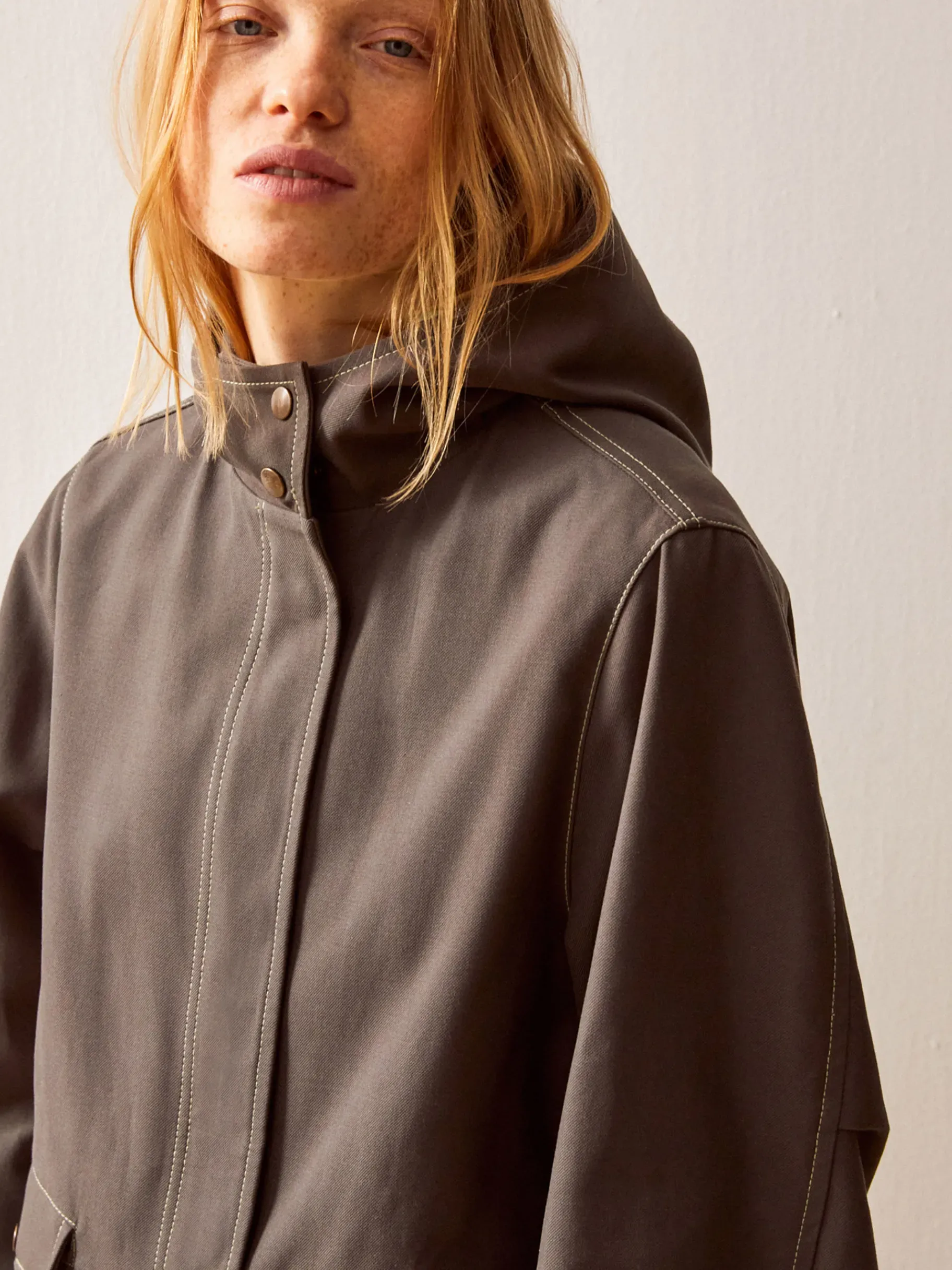 BENSIMON Manteaux & Vestes<Parka jerona KAKI-ARGILE