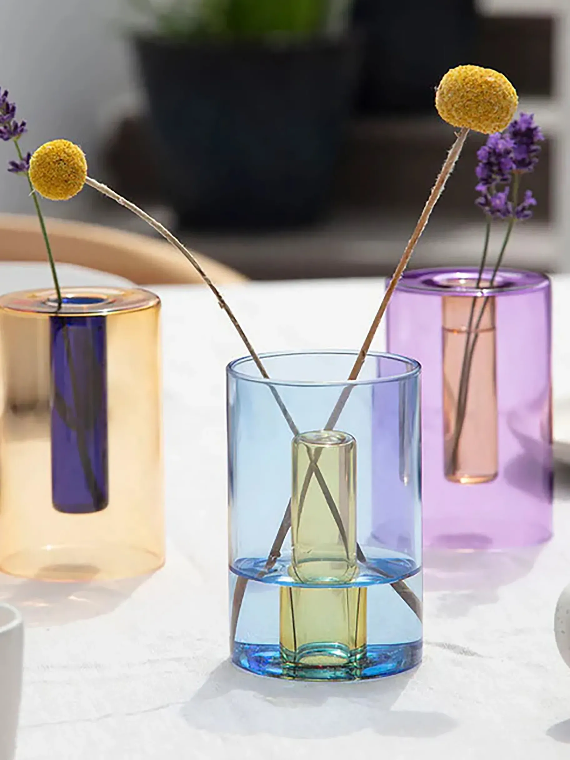 BENSIMON Vases<Petit vase reversible bleu/jaune - block... ORANGE