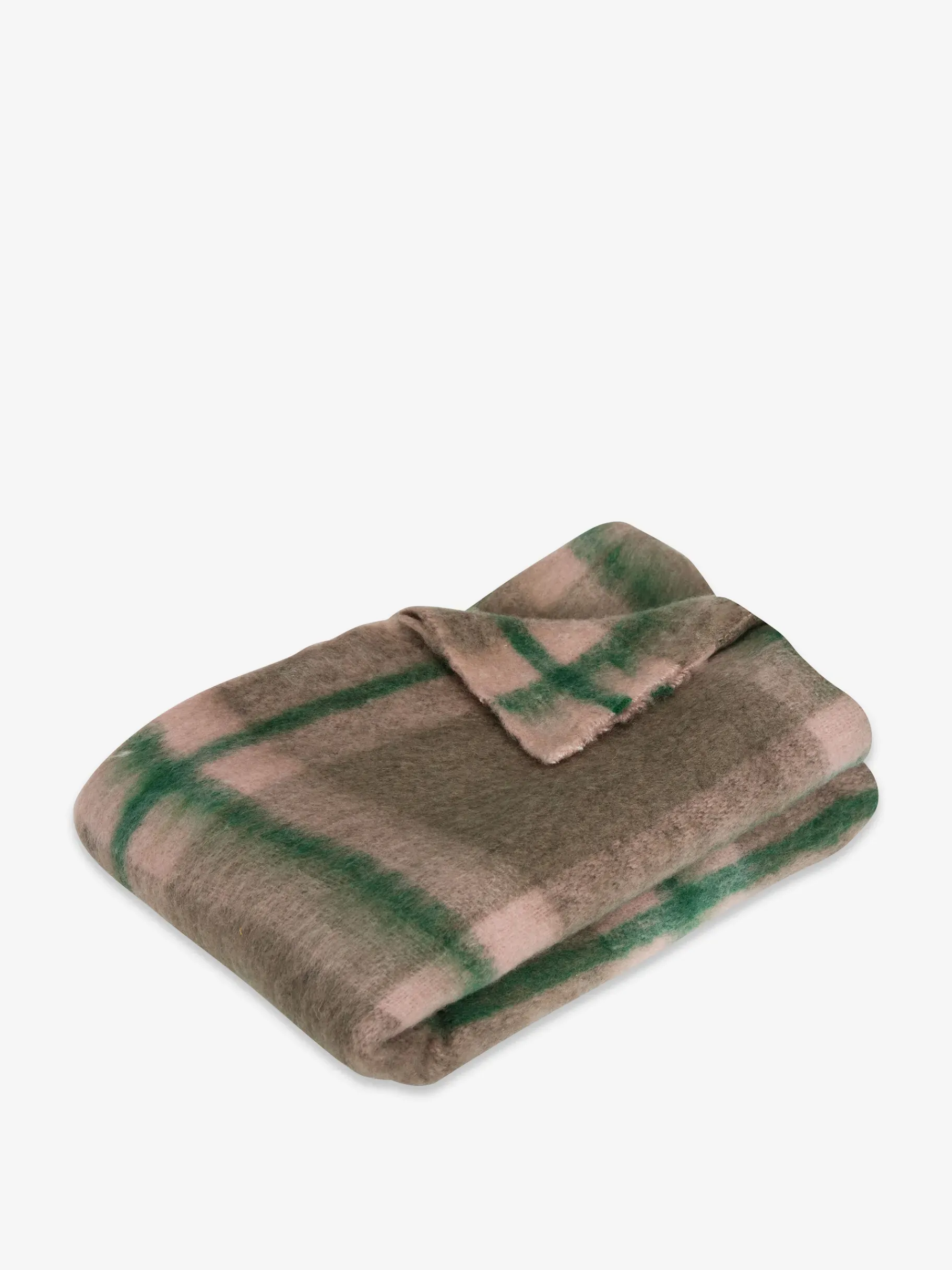 BENSIMON Plaids<Plaid a carreaux vert rose 140x200 - hub... VERT/ROSE