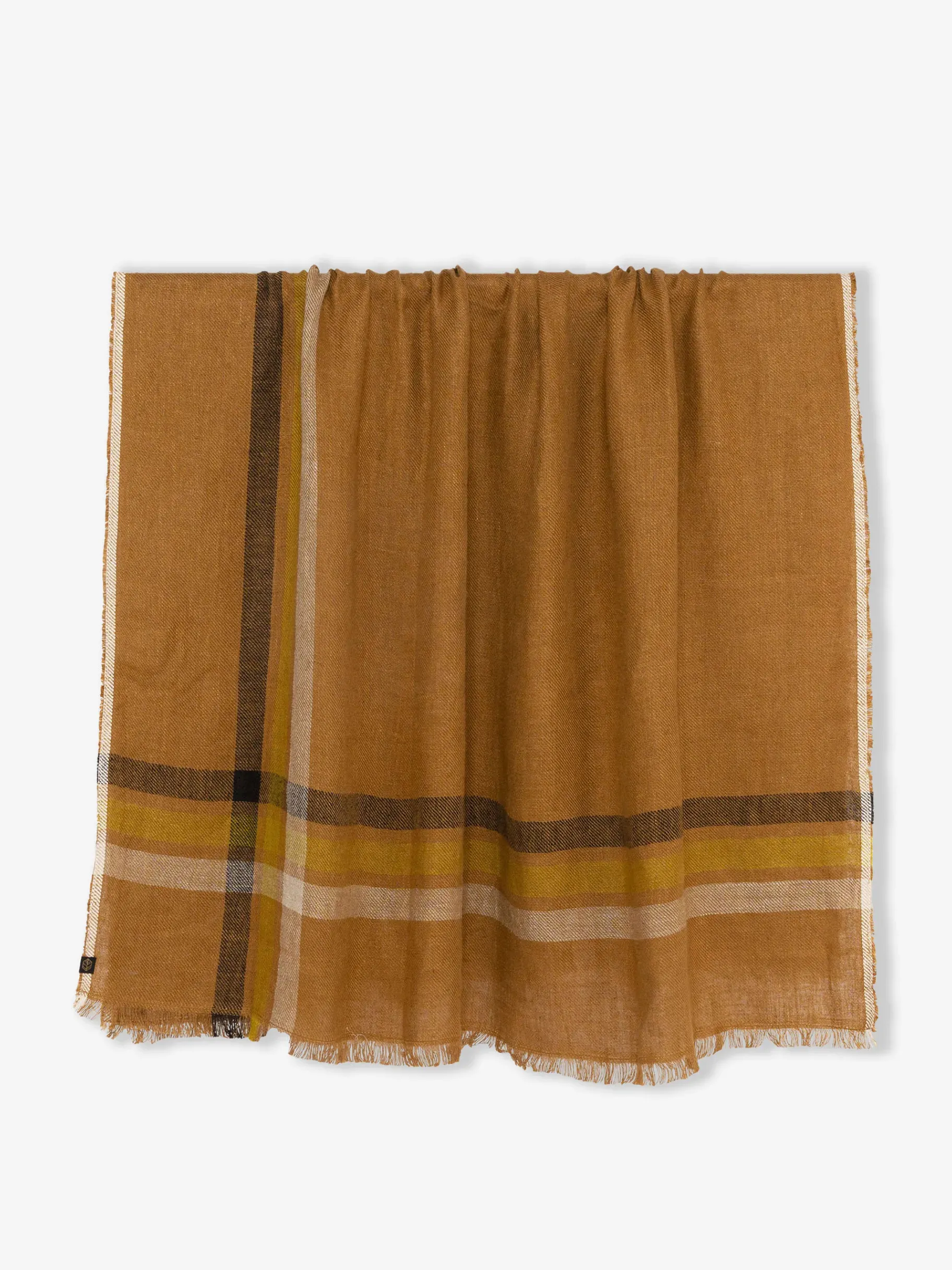 BENSIMON Plaids<Plaid en lin ligne 135x190cm - h... CHARBON
