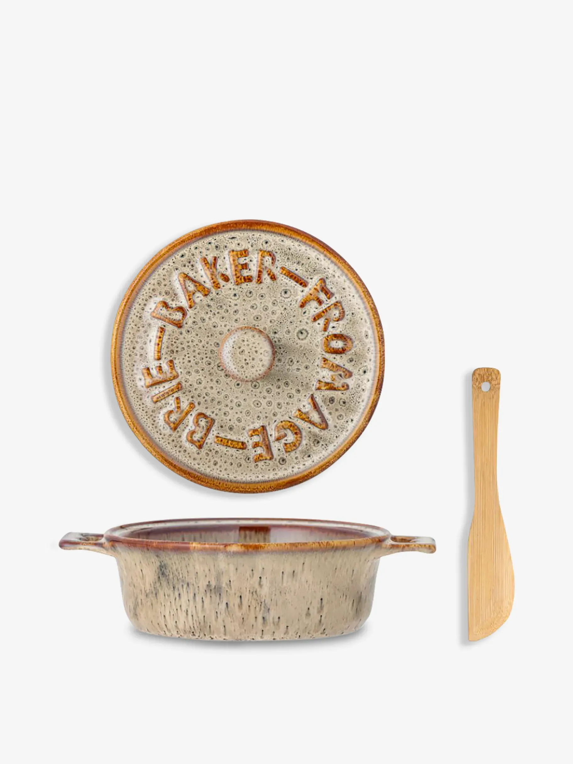BENSIMON Plats & Saladiers<Plat au four avec couvercle aram gres gris - bloomingville BEIGE