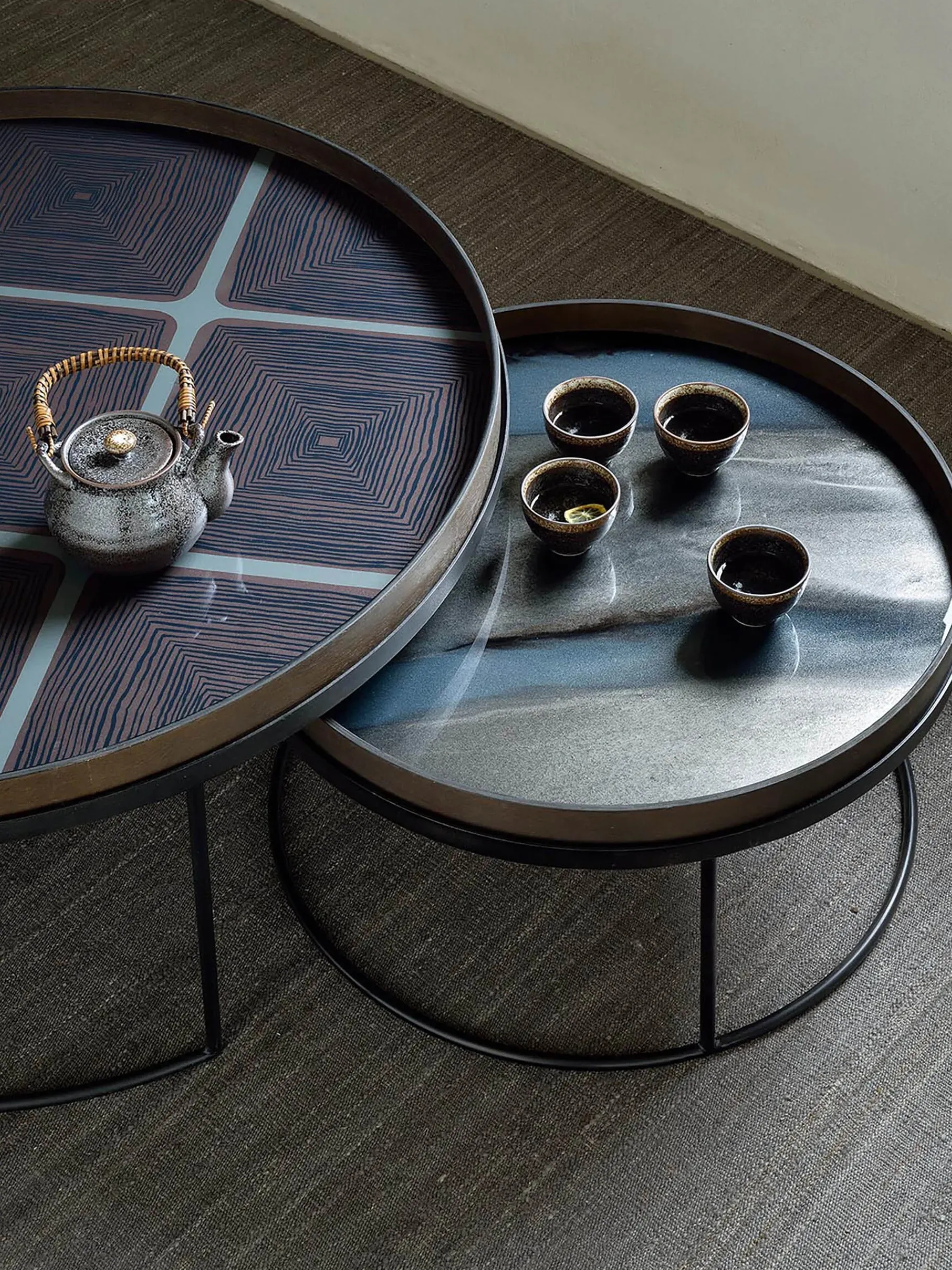 BENSIMON Accessoires De Table<Plateau en verre graphic organique - ethnicraft MULTICOLORE