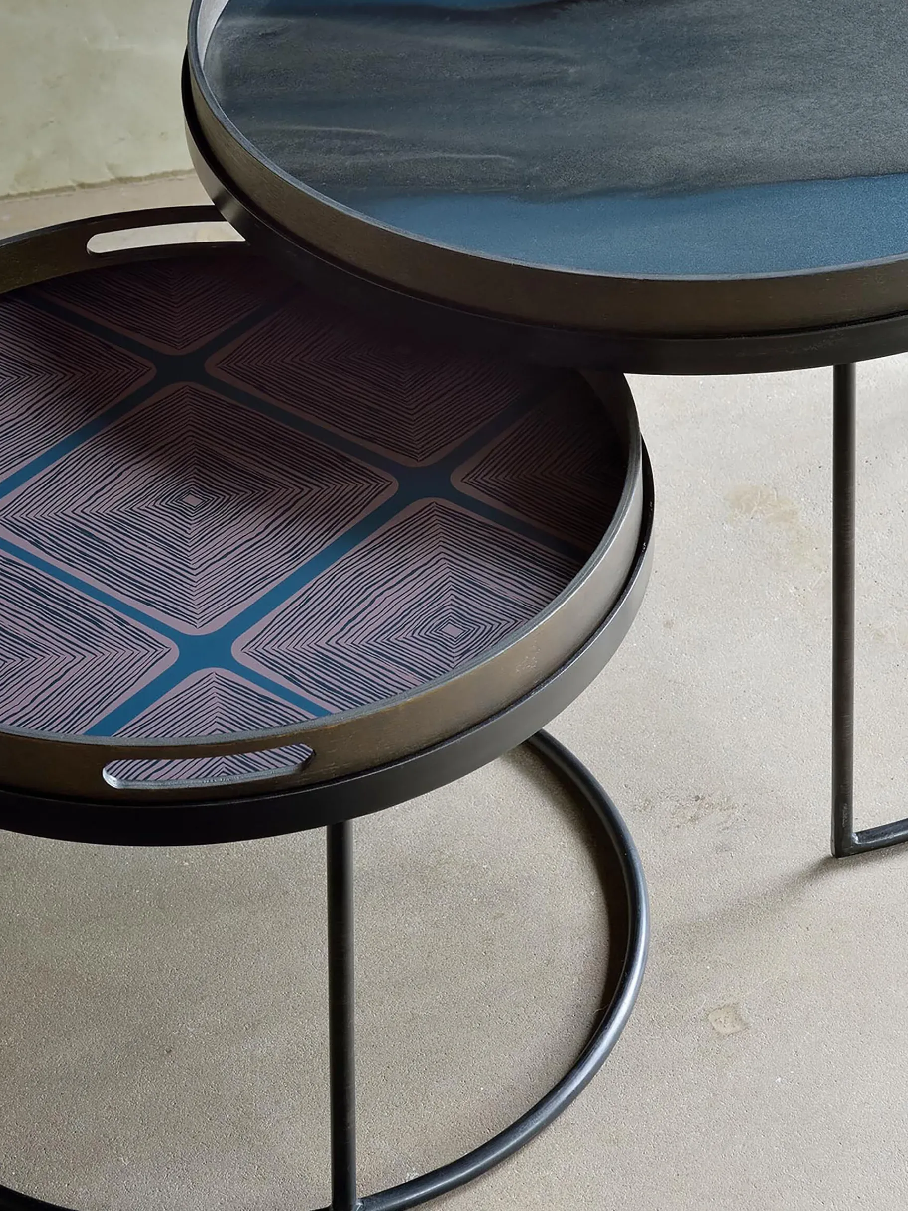 BENSIMON Accessoires De Table<Plateau en verre graphic organique - ethnicraft MULTICOLORE