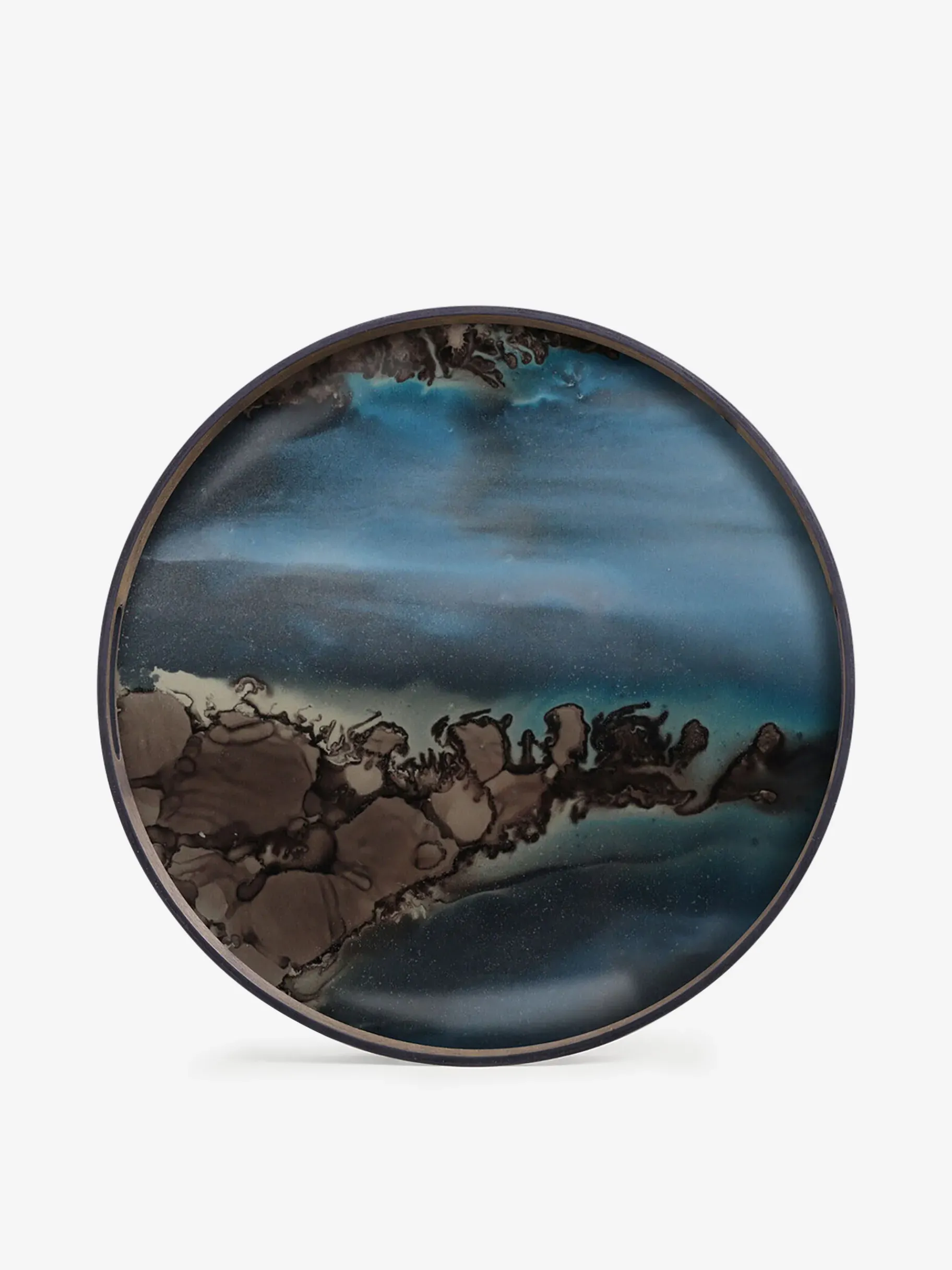 BENSIMON Plats & Saladiers|Objets Décoratifs<Plateau en verre ink organic - ethnicraft MULTICOLORE