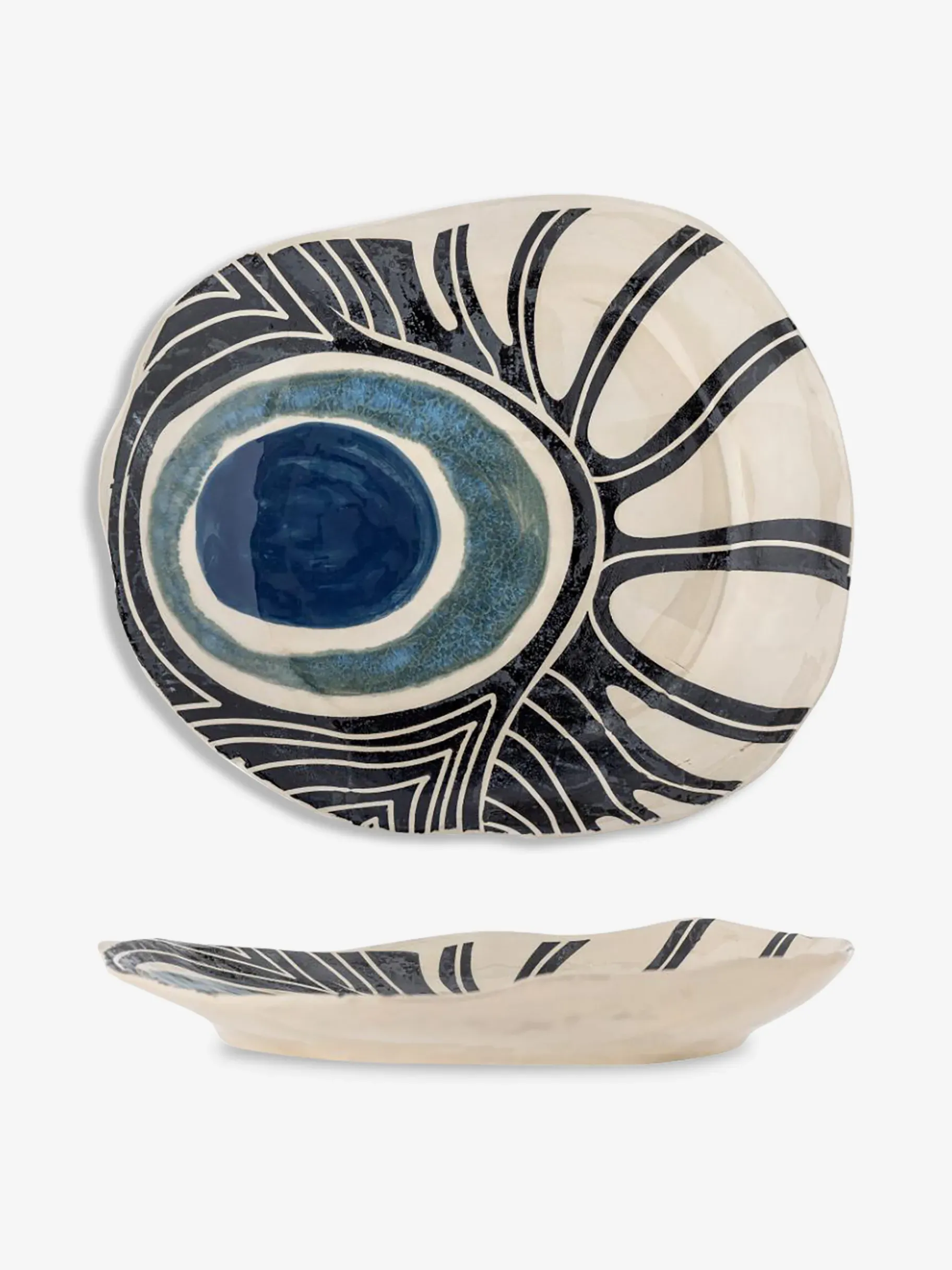 BENSIMON Accessoires De Table<Plateau yamato gres - bloomingville BLEU