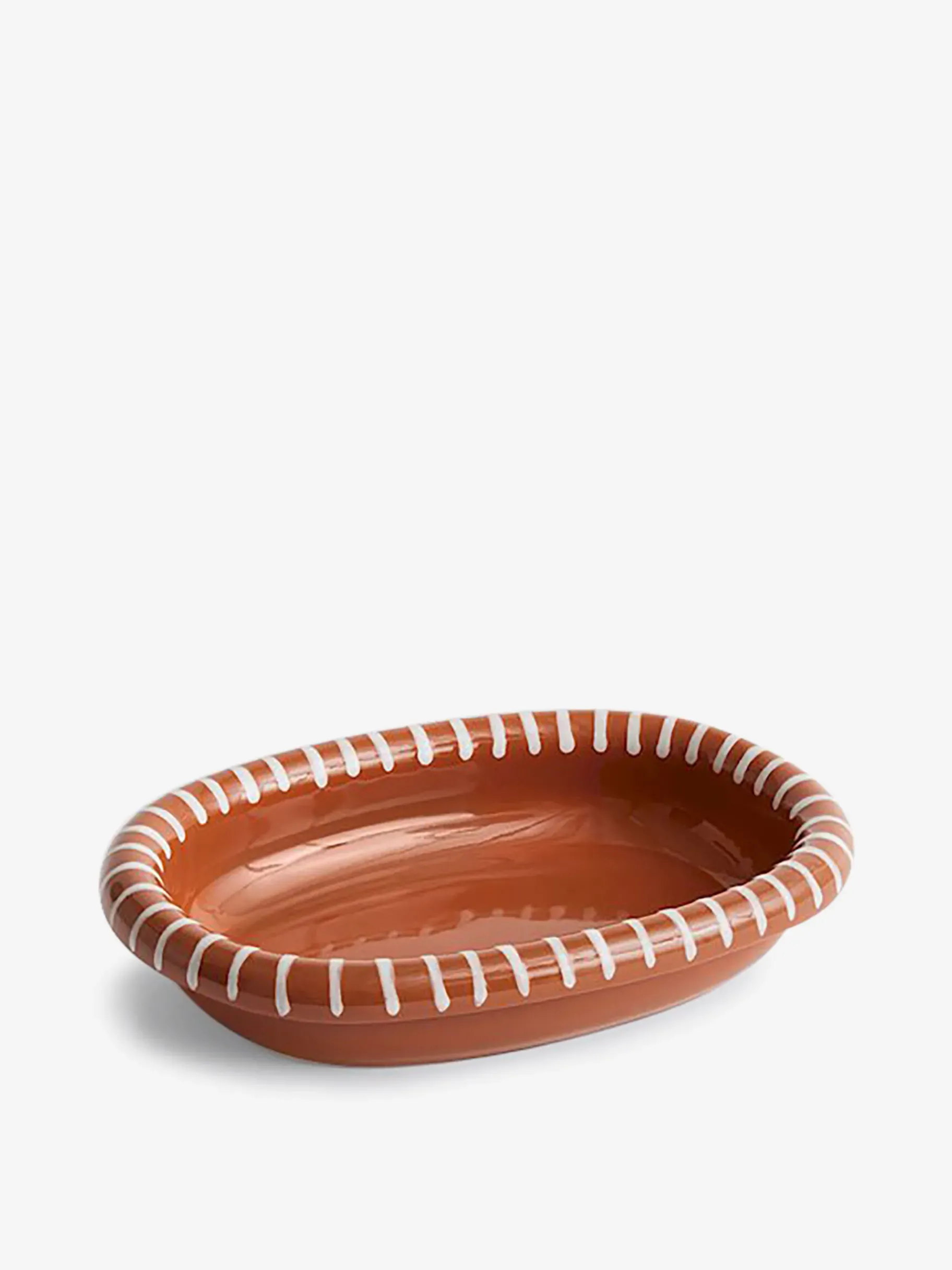 BENSIMON Plats & Saladiers<Plat ovale barro - hay TERRACOTTA