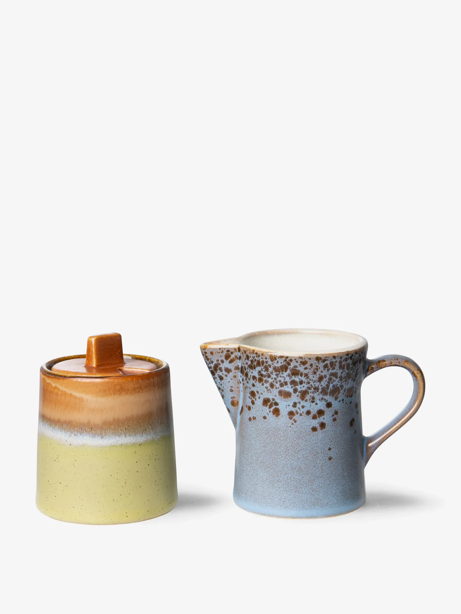 BENSIMON Accessoires De Table<Pot a lait et sucrier 70s ceramique - hk living ORANGE/INDIGO