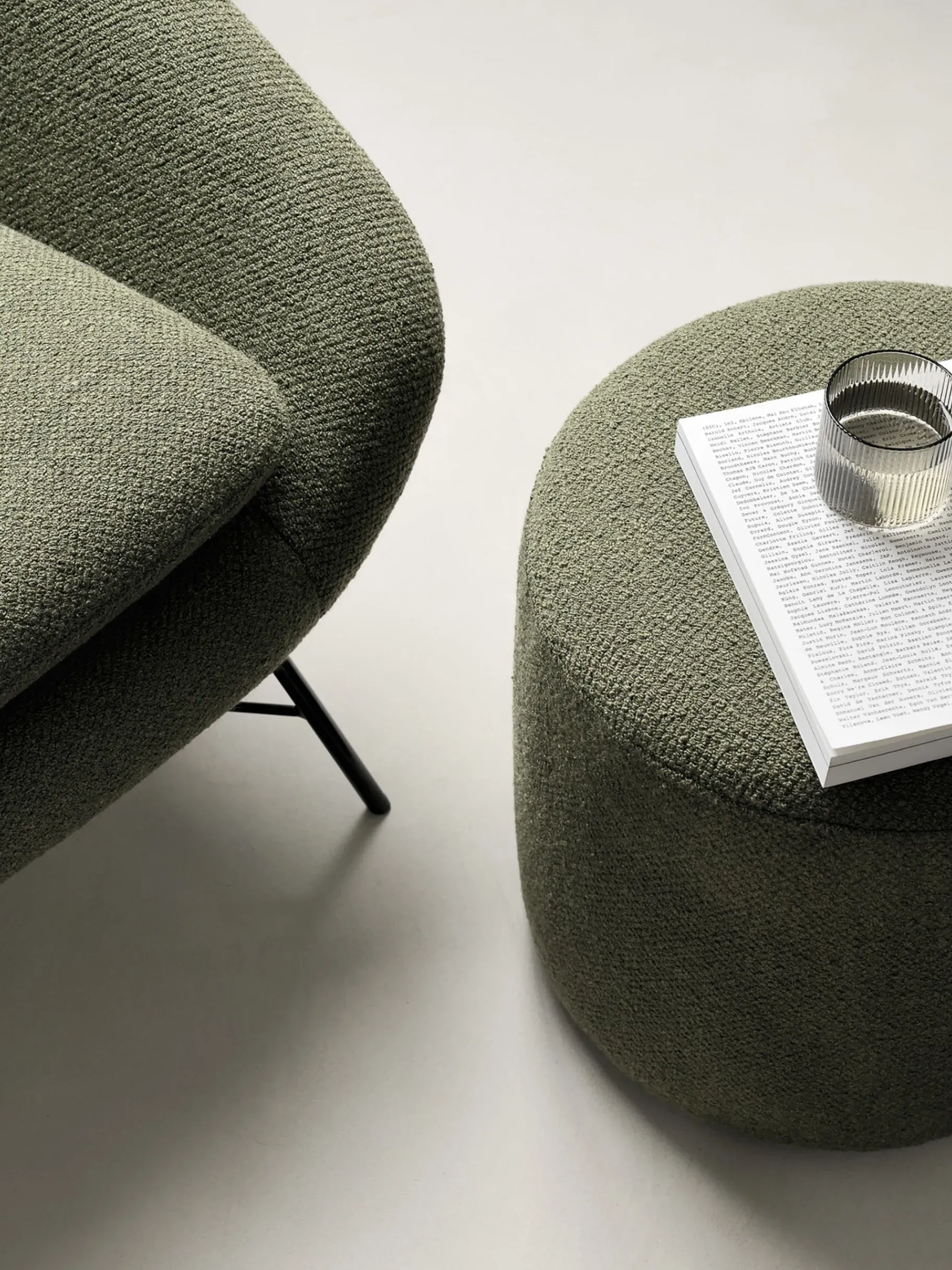 BENSIMON Fauteuils & Canapés<Pouf barrow jacques deneef xl - ethnicraft VERT