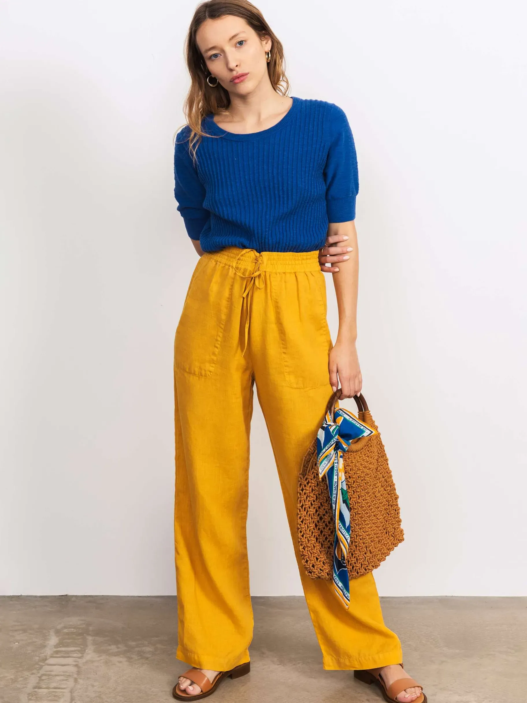 BENSIMON Pulls, Sweats & Gilets<Pull flor INDIGO