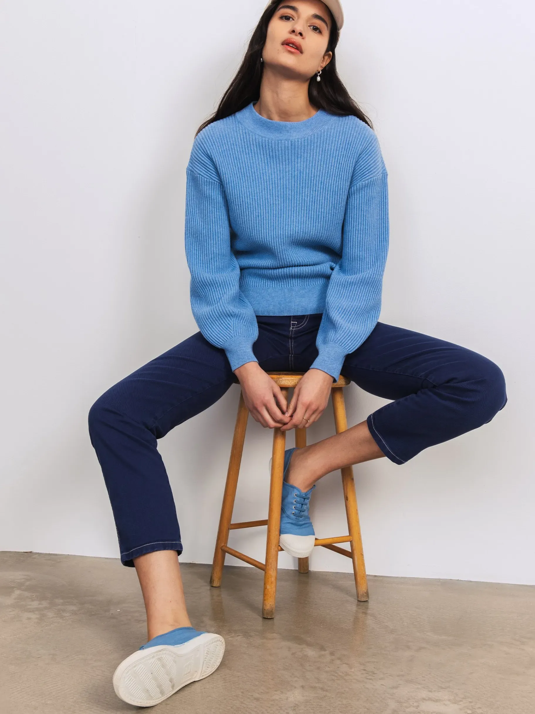 BENSIMON Pulls, Sweats & Gilets<Pull germain CIEL