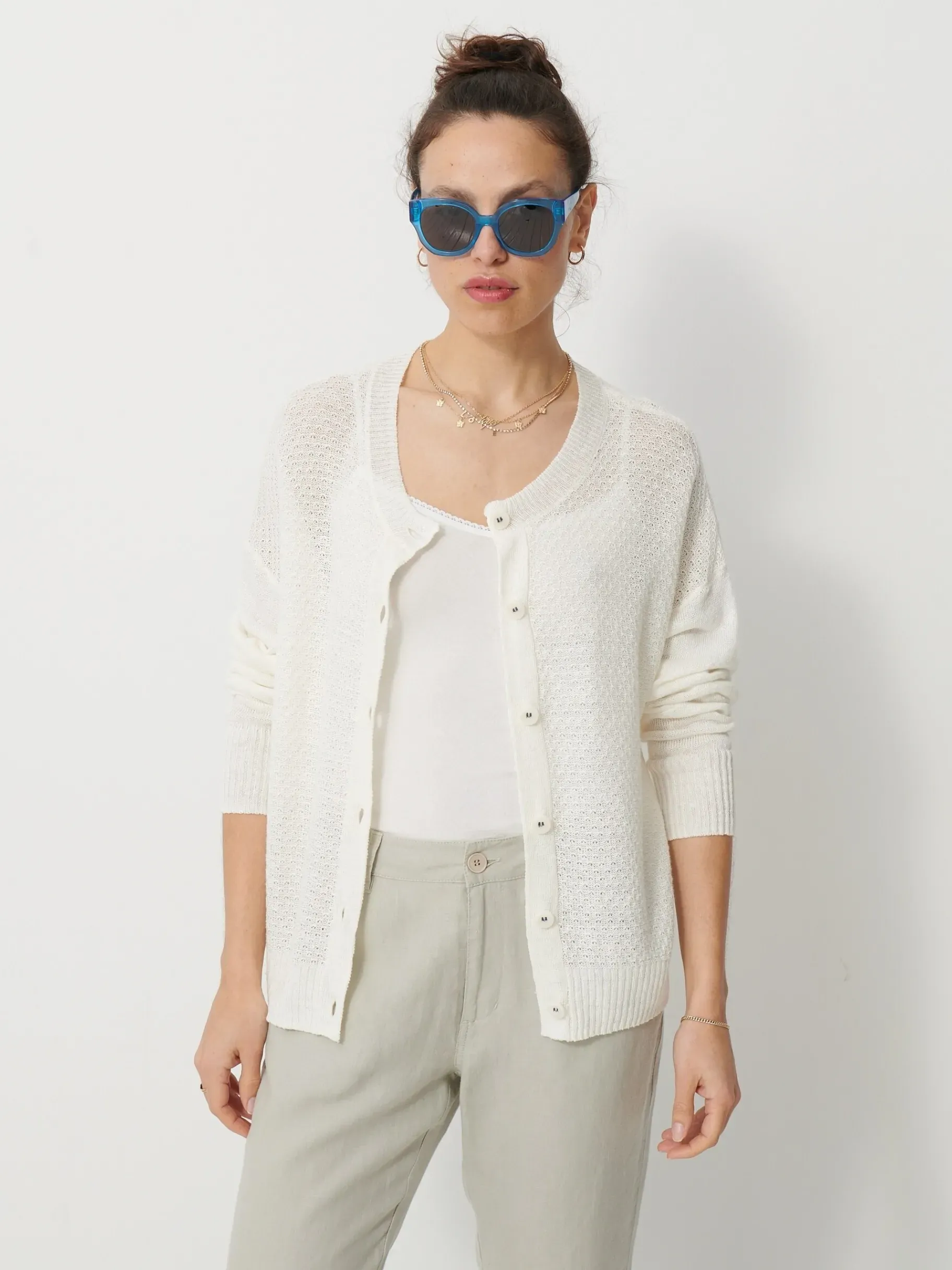 BENSIMON Pulls, Sweats & Gilets<Pull jill IVOIRE